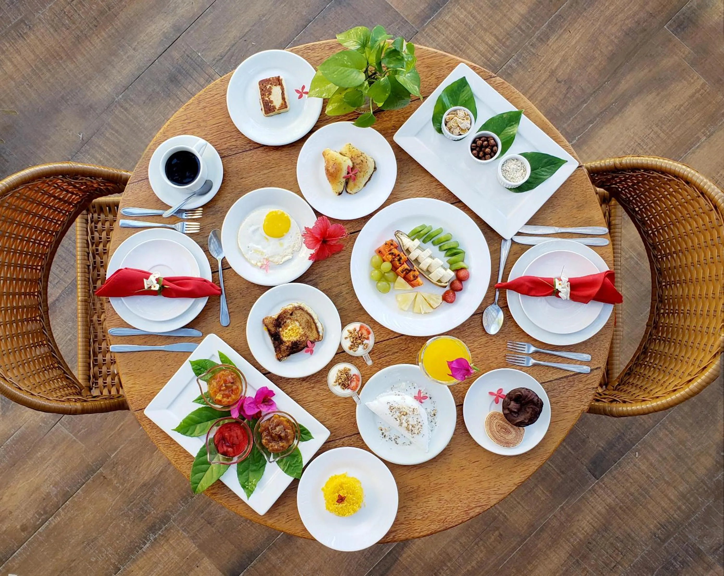 Breakfast in Villa Pantai Milagres Exclusive Hotel