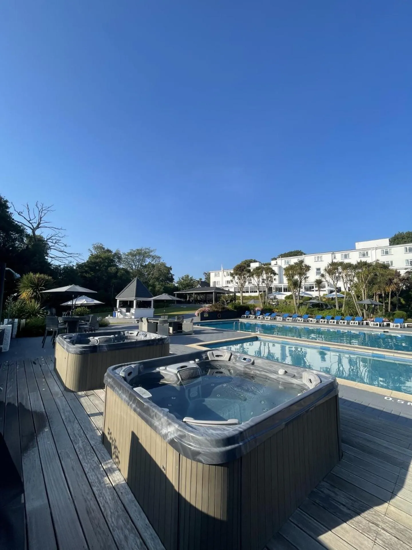 Pool view in Westhill Country Hotel