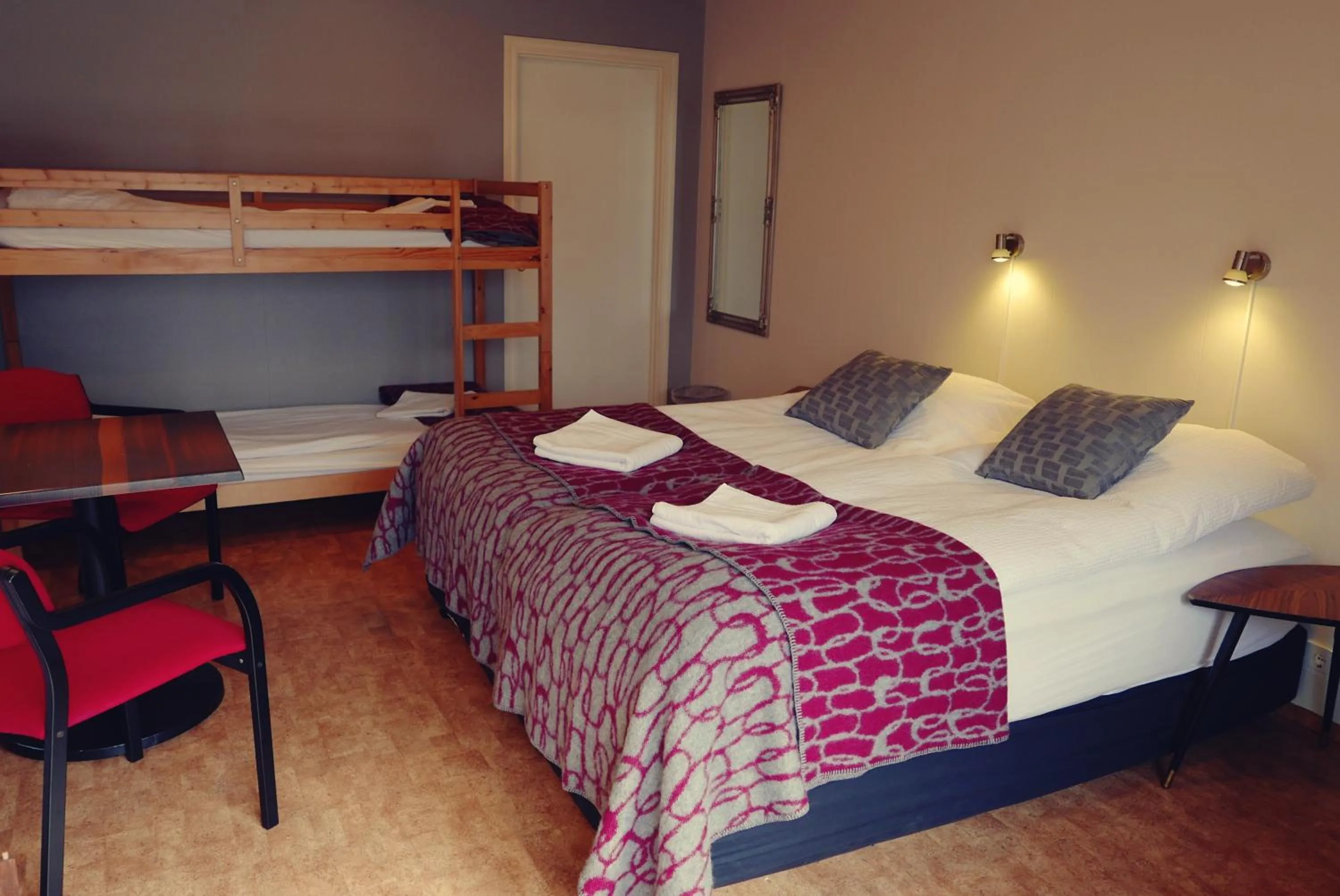 Bed in Hotel Hjardarbol