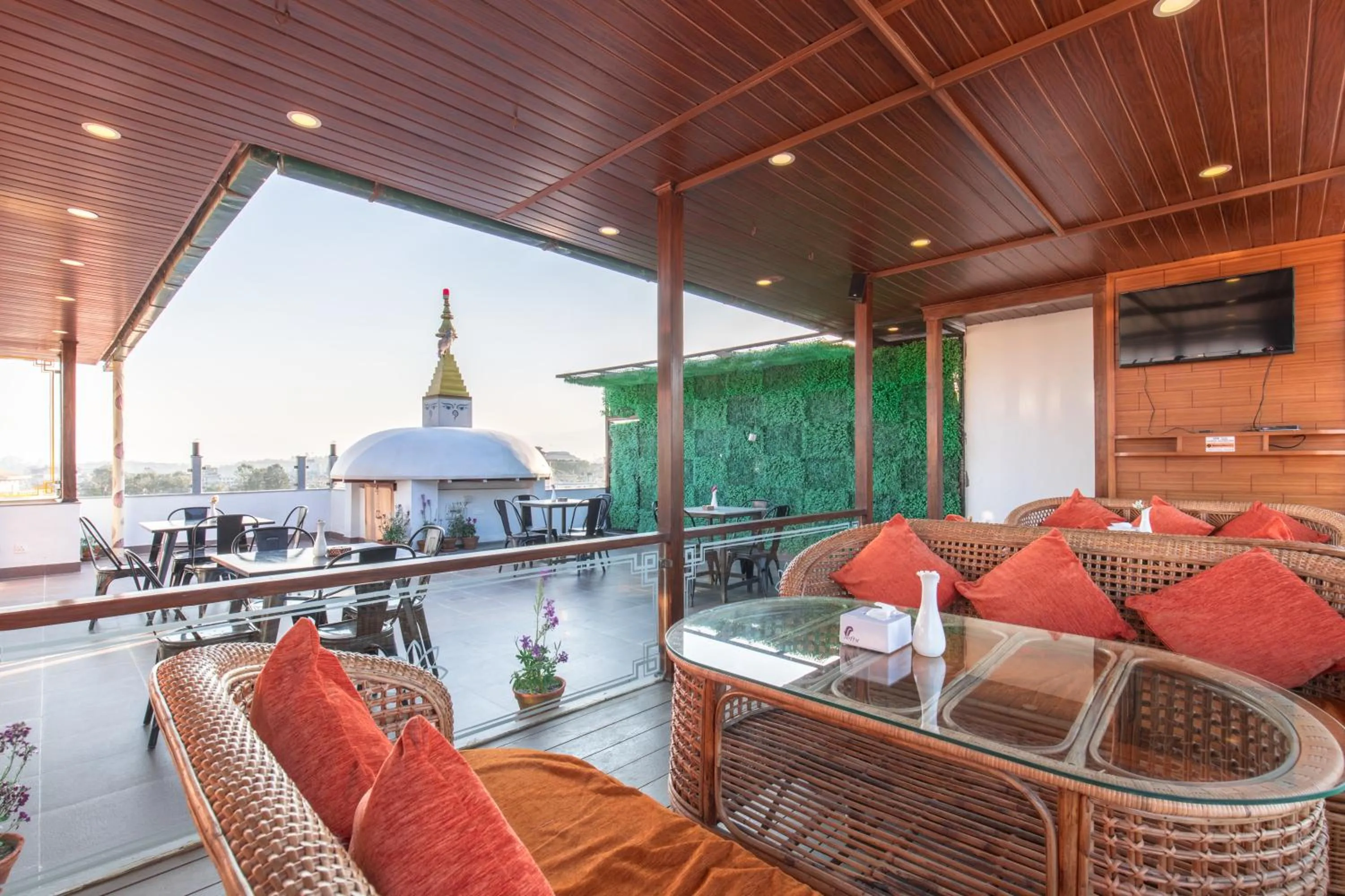 Balcony/Terrace in Boudha Boutique Hotel