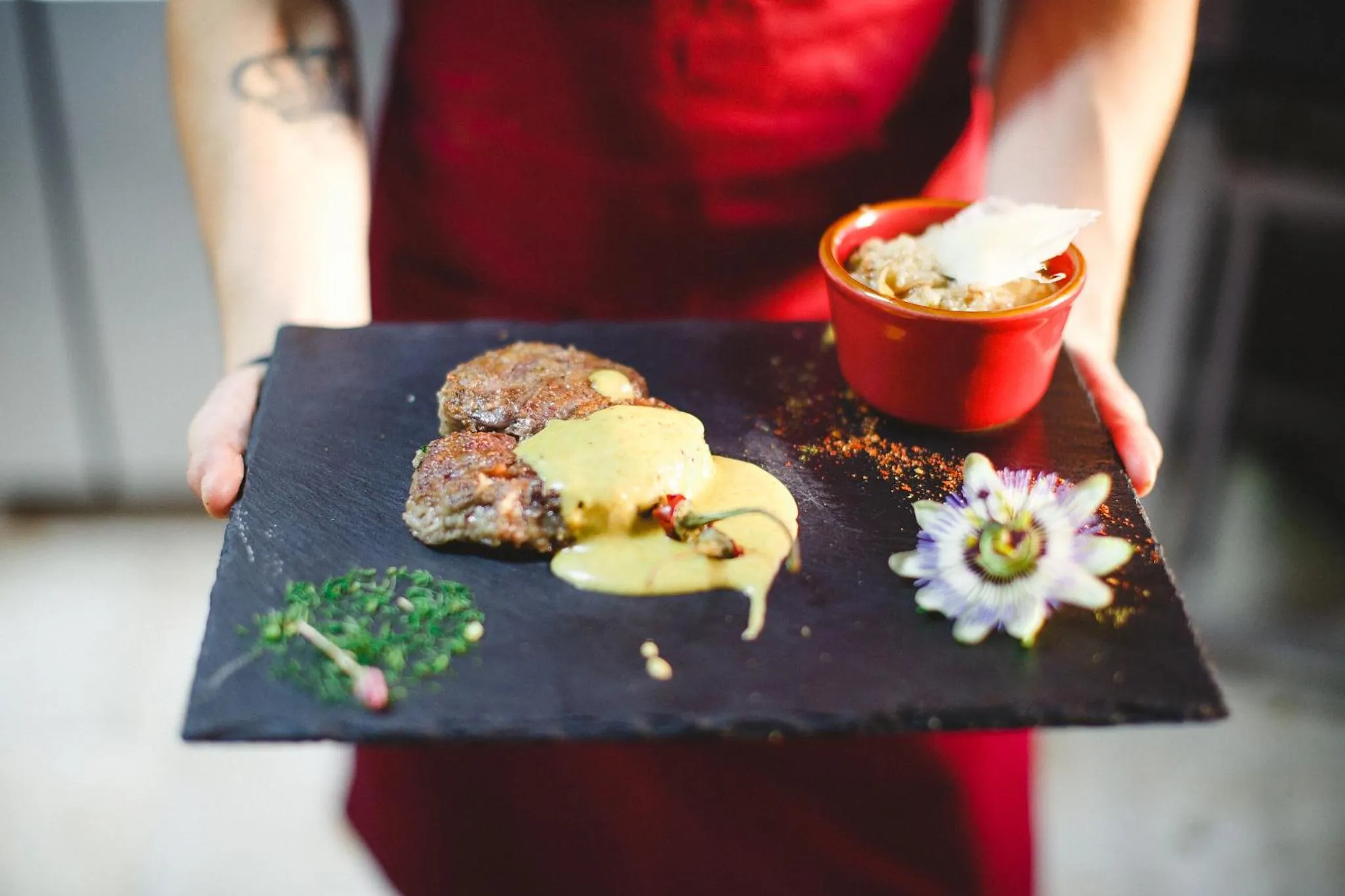 Food close-up in Villa Rossa