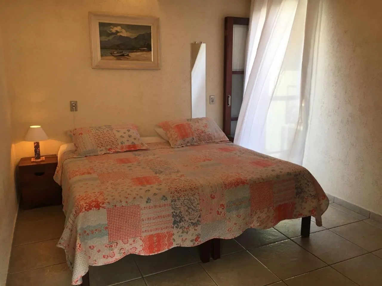 Bed in Pousada Irmãos do Mar