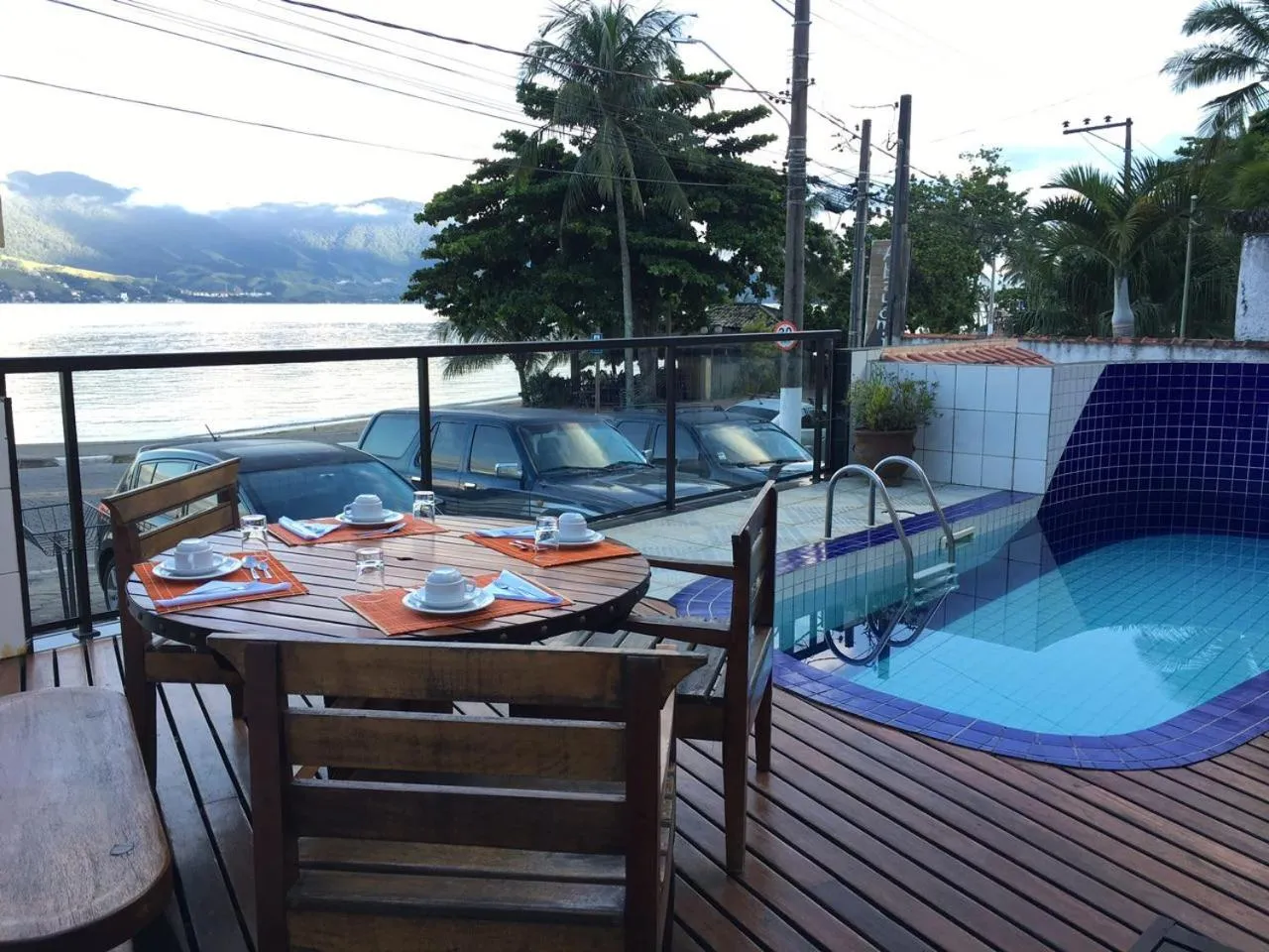Pool view in Pousada Irmãos do Mar