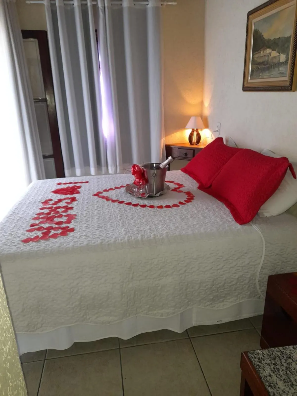 Bed in Pousada Irmãos do Mar