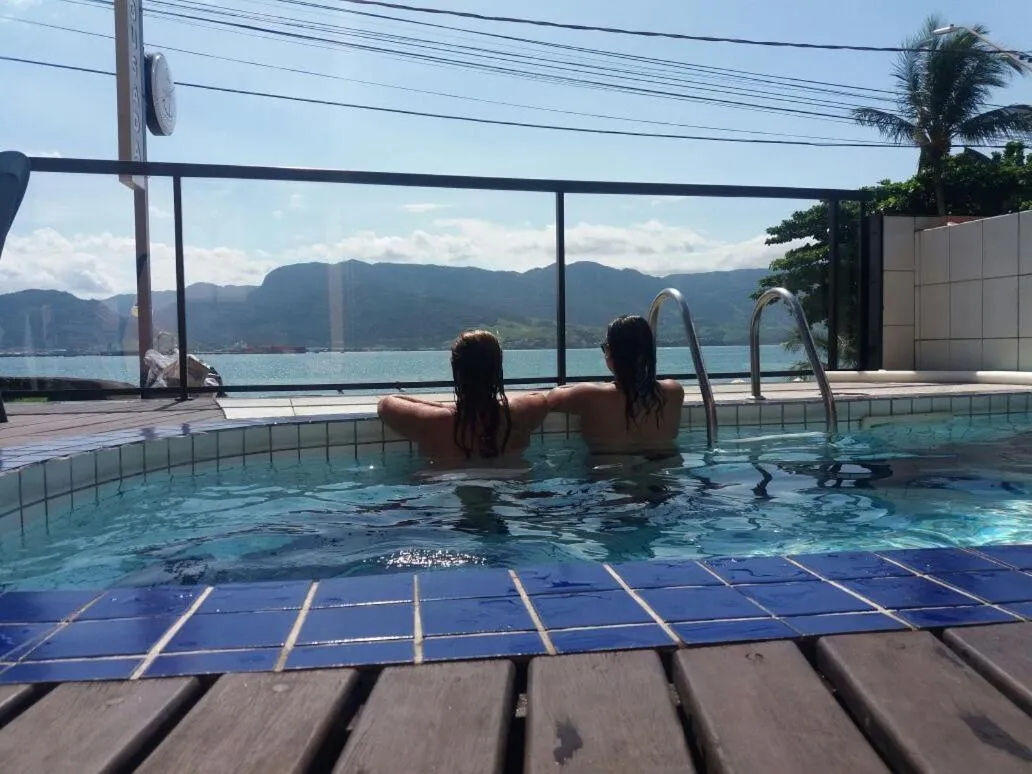Pool view in Pousada Irmãos do Mar