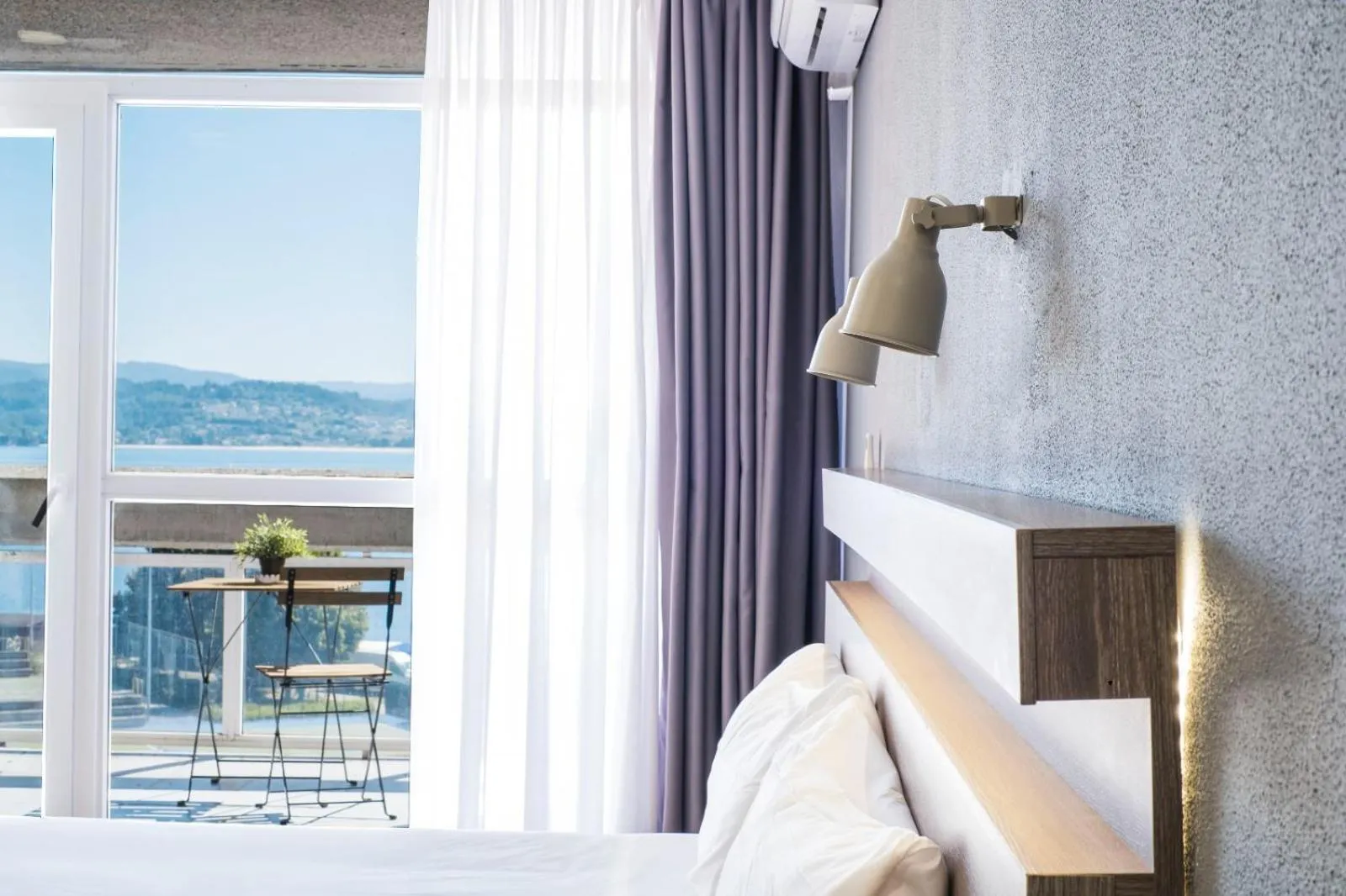 Balcony/Terrace, Bed in Hotel Alda Sada Marina