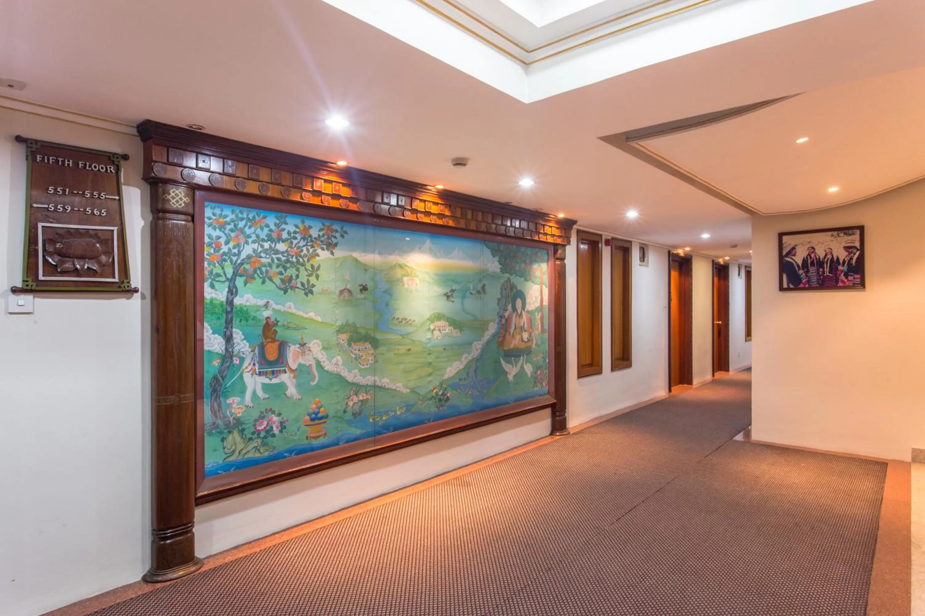 Lobby or reception in Hotel Le Himalaya