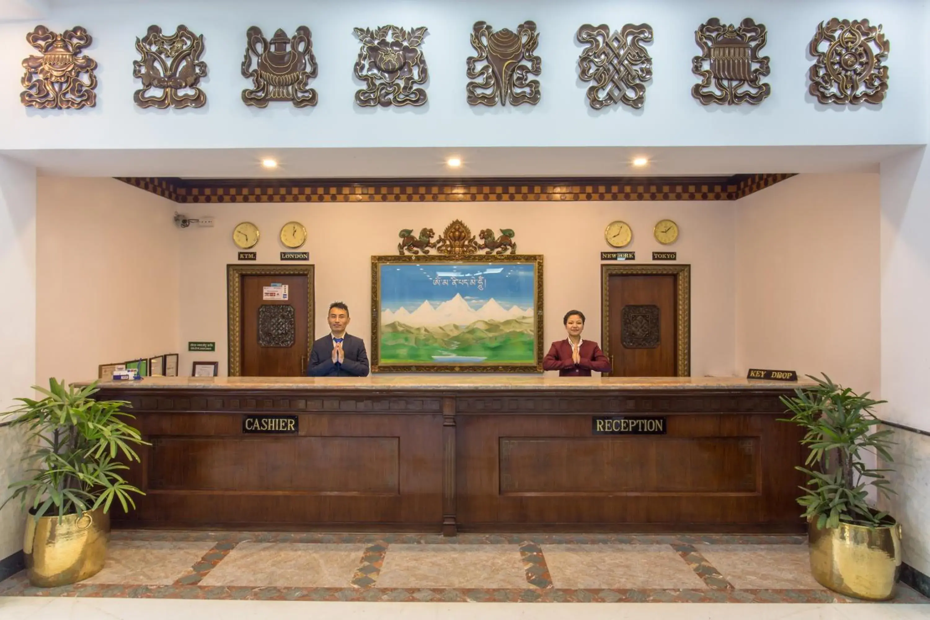 Lobby or reception in Hotel Le Himalaya Lobby or reception in Hotel Le Himalaya