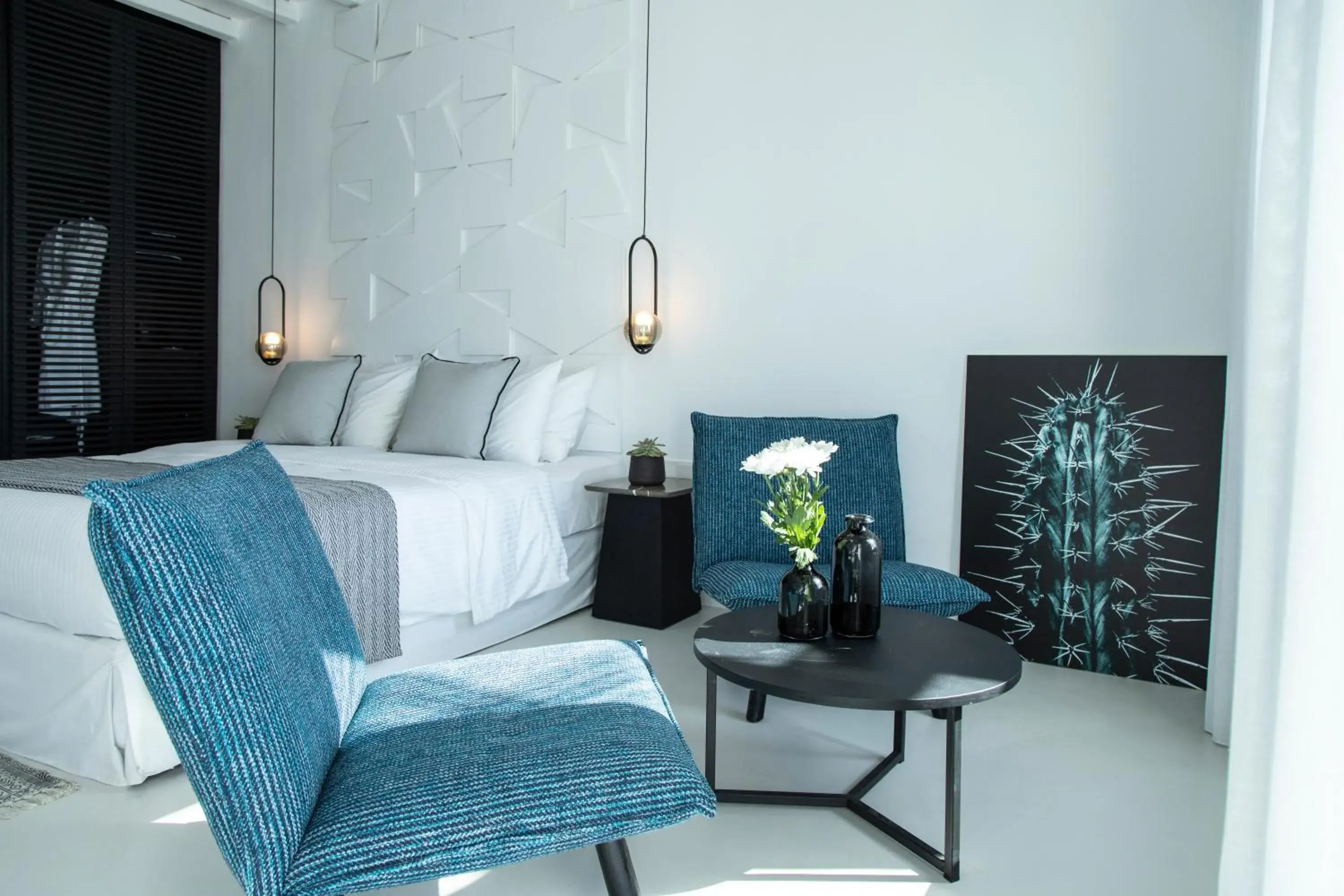 Bedroom, Bed in Nimbus Mykonos Bedroom, Bed in Nimbus Mykonos