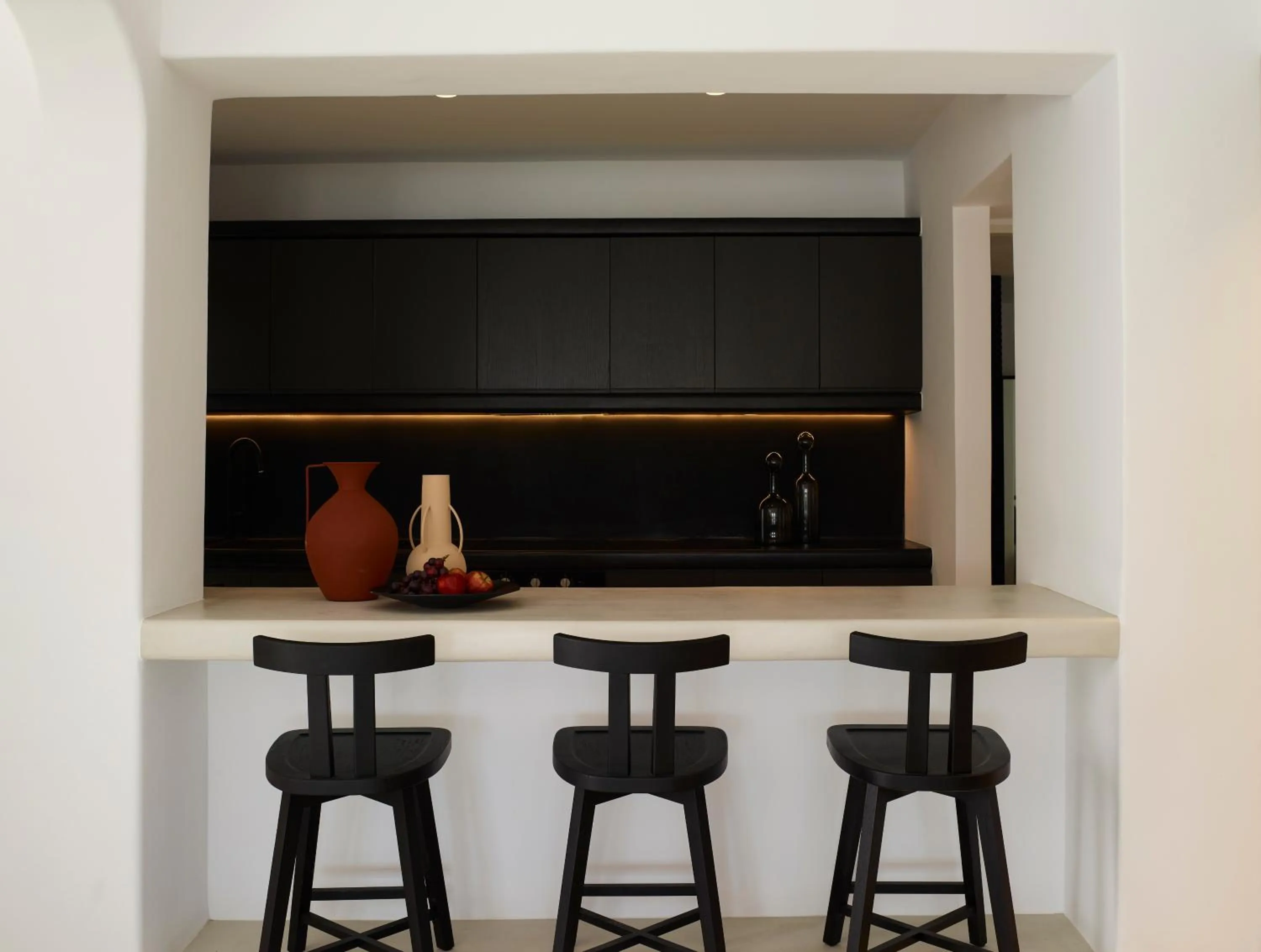 Living room in Nimbus Mykonos