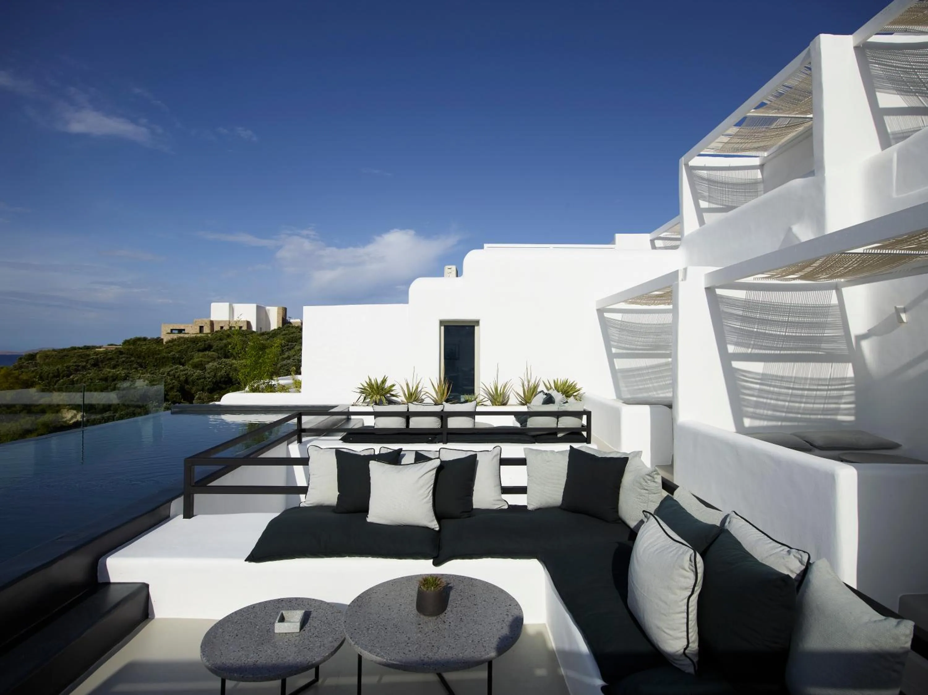 Pool view in Nimbus Mykonos