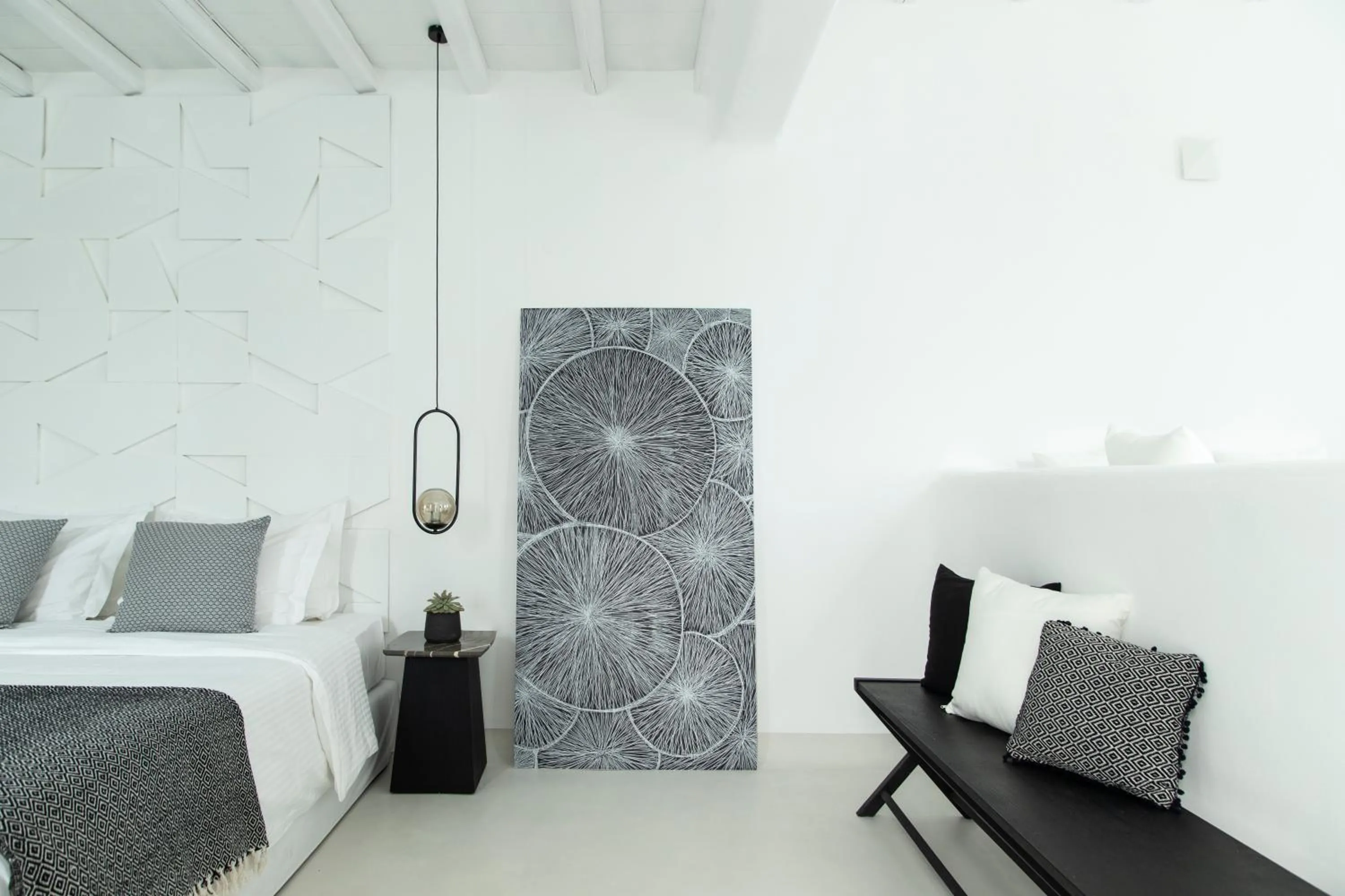 Photo of the whole room, Bed in Nimbus Mykonos