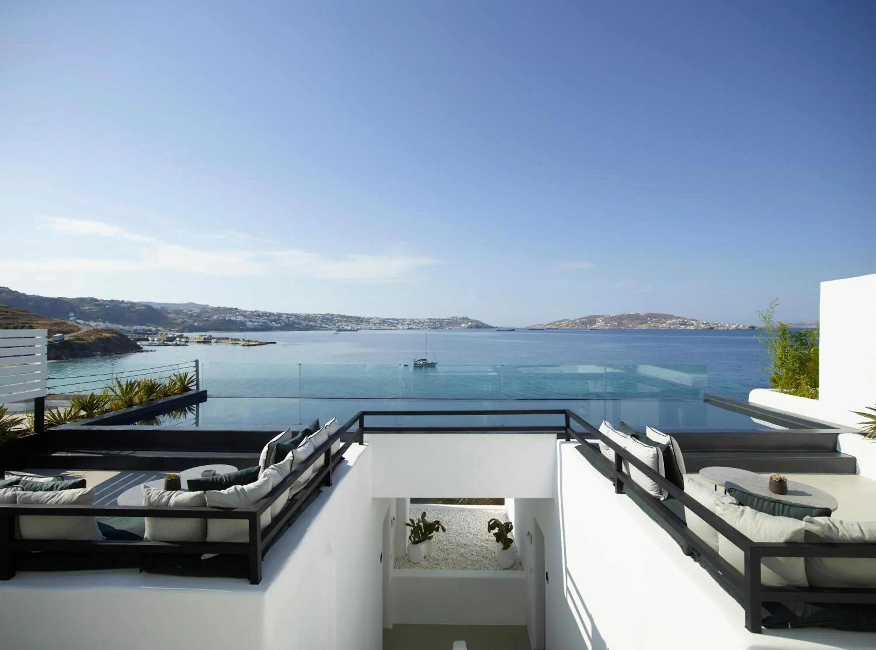 Pool view in Nimbus Mykonos Pool view in Nimbus Mykonos