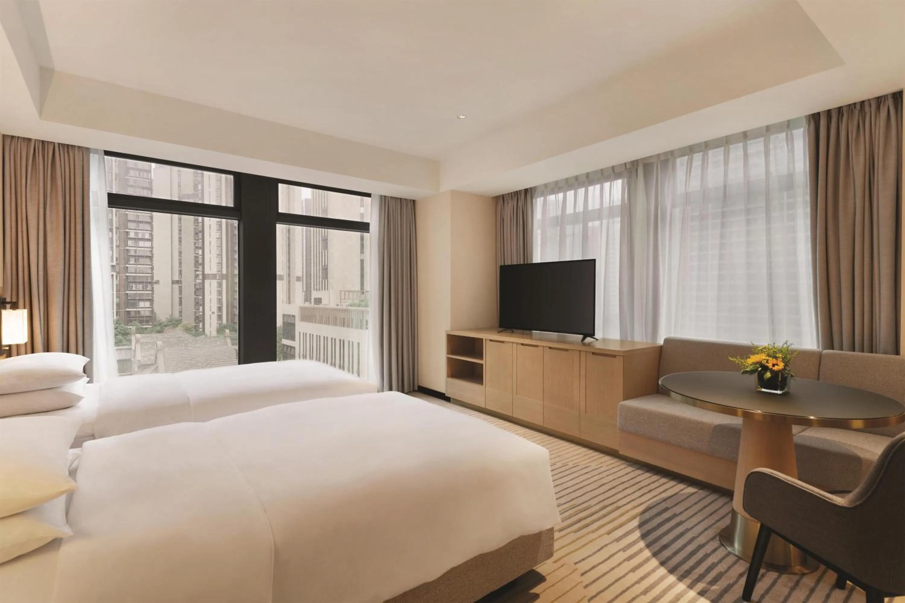 Photo of the whole room, Bed in Hyatt Place Chengdu Pebble Walk