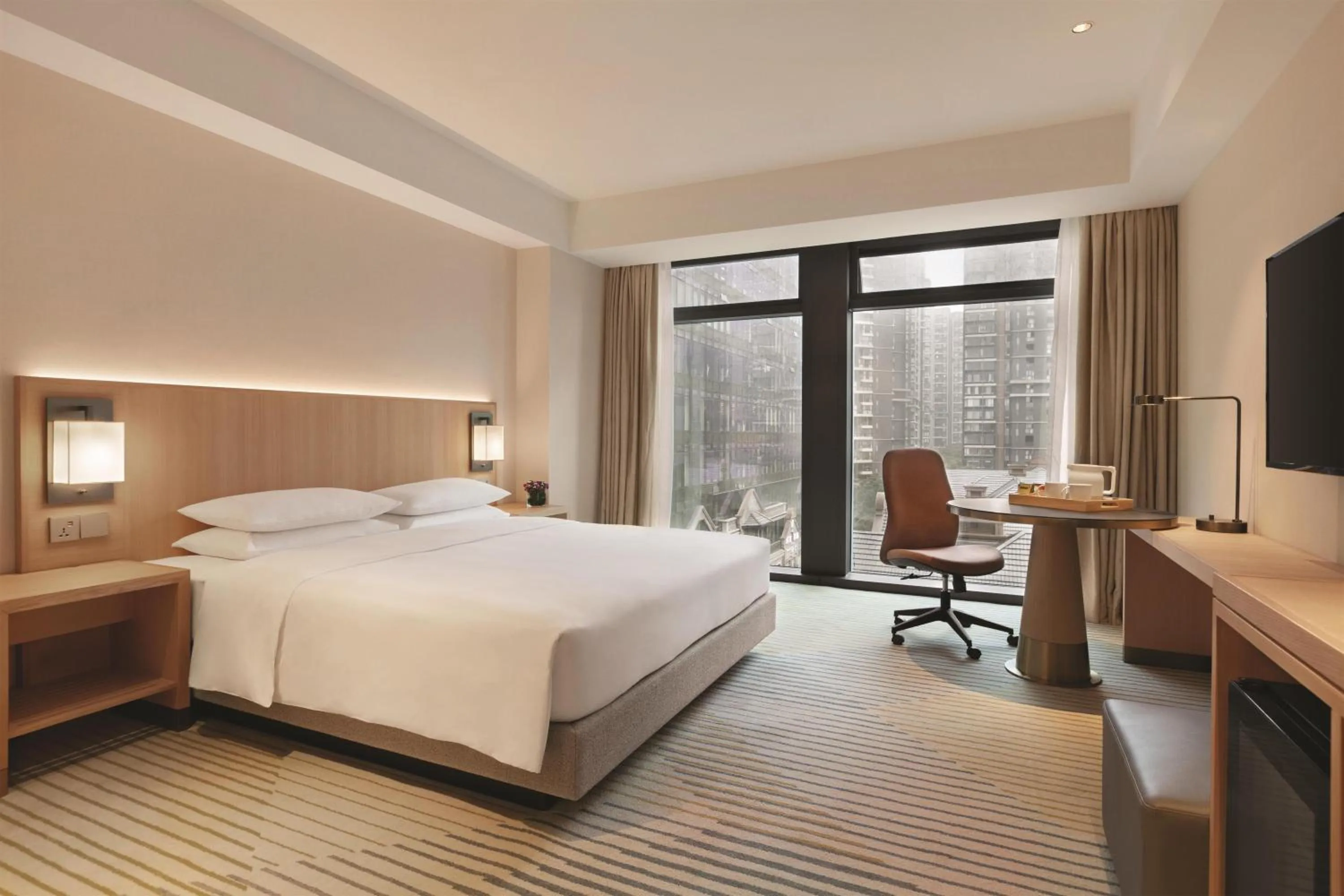 Bedroom, Bed in Hyatt Place Chengdu Pebble Walk