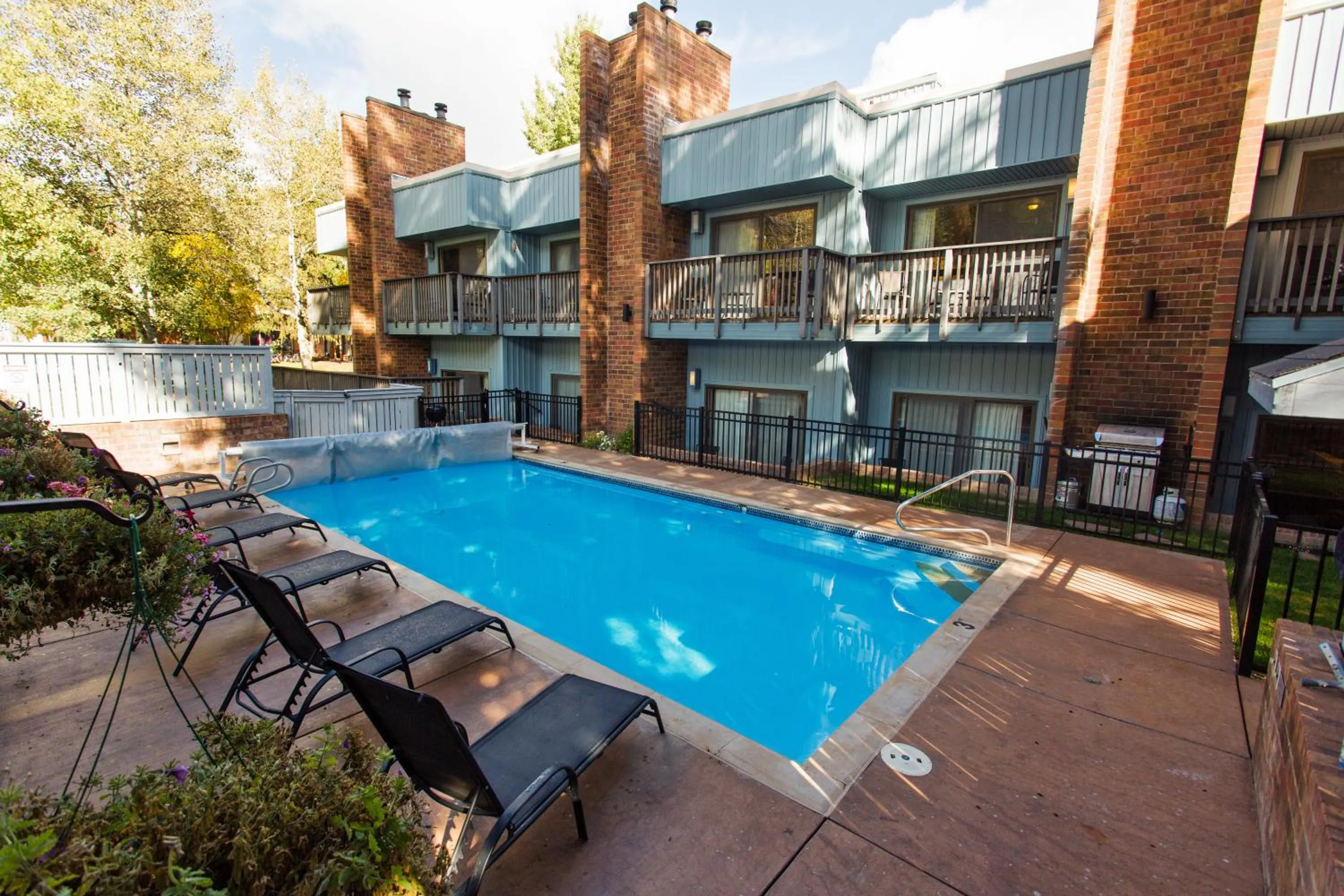 Patio in Shadow Mountain Lodge