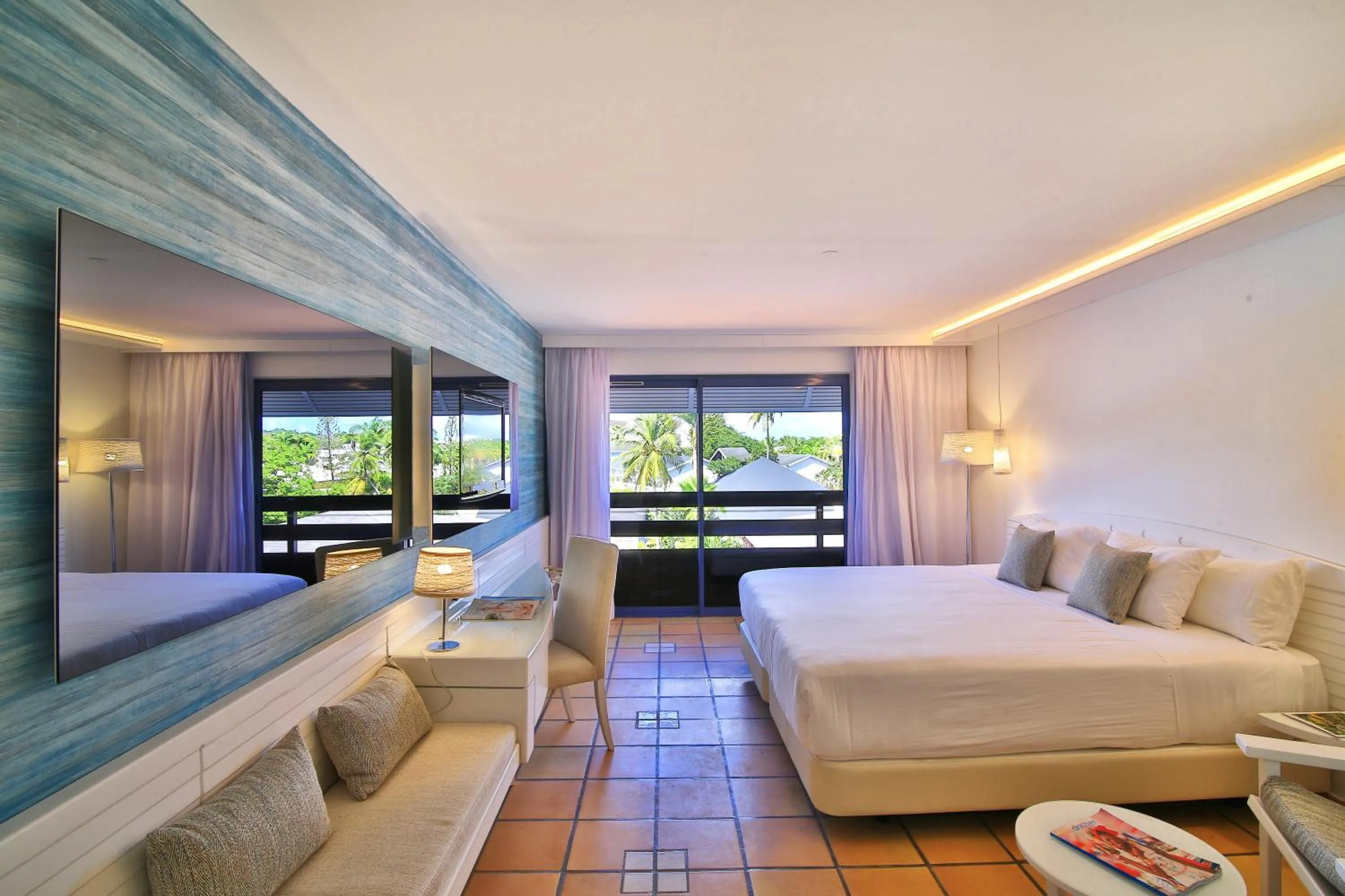 Bedroom, Bed in La Creole Beach Hotel & Spa