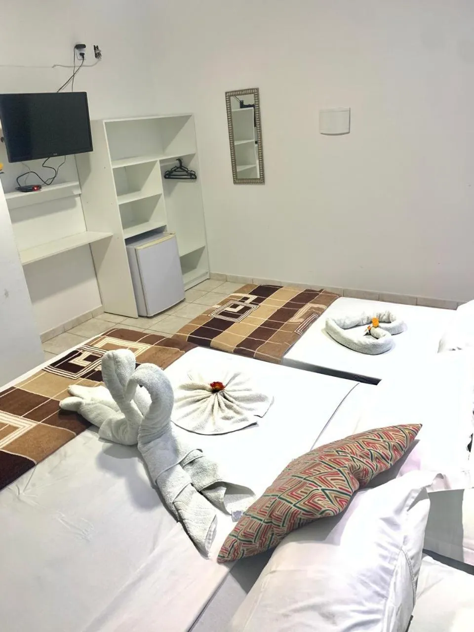 Bed in Pousada Verdes Mares