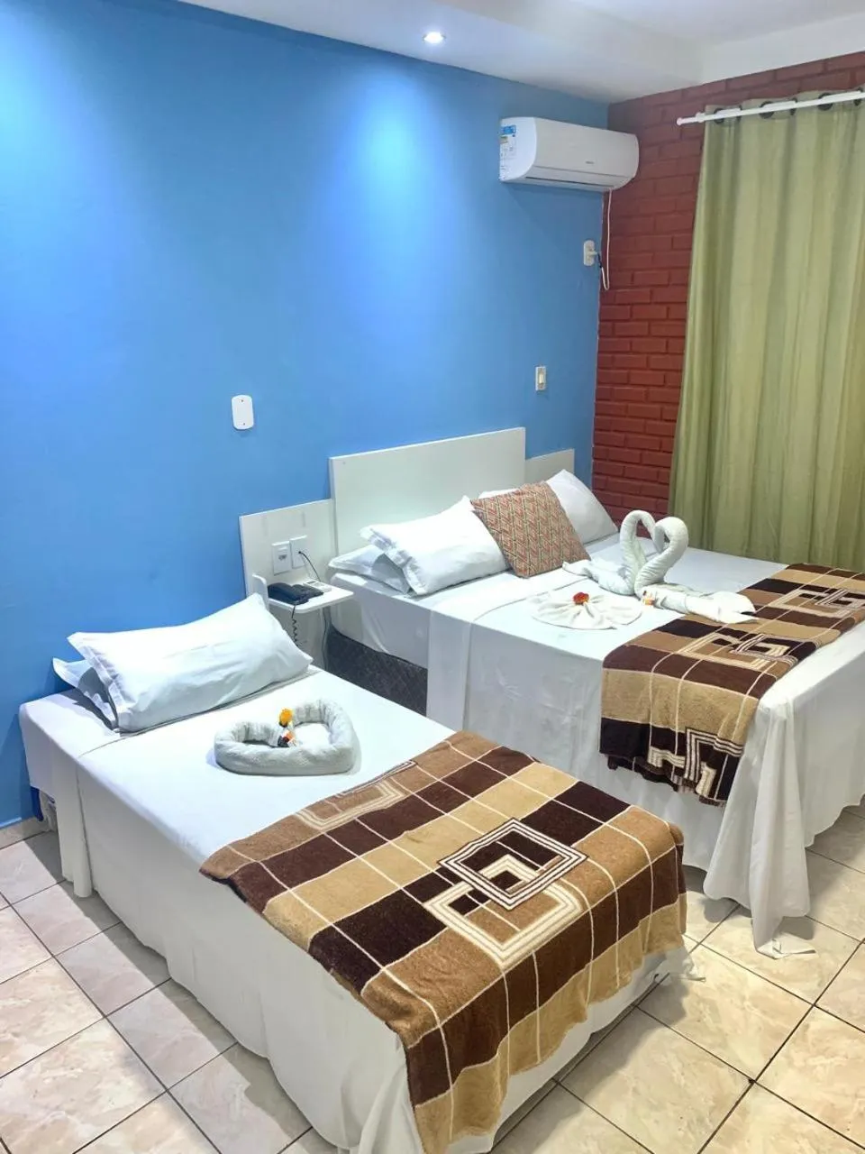 Bed in Pousada Verdes Mares