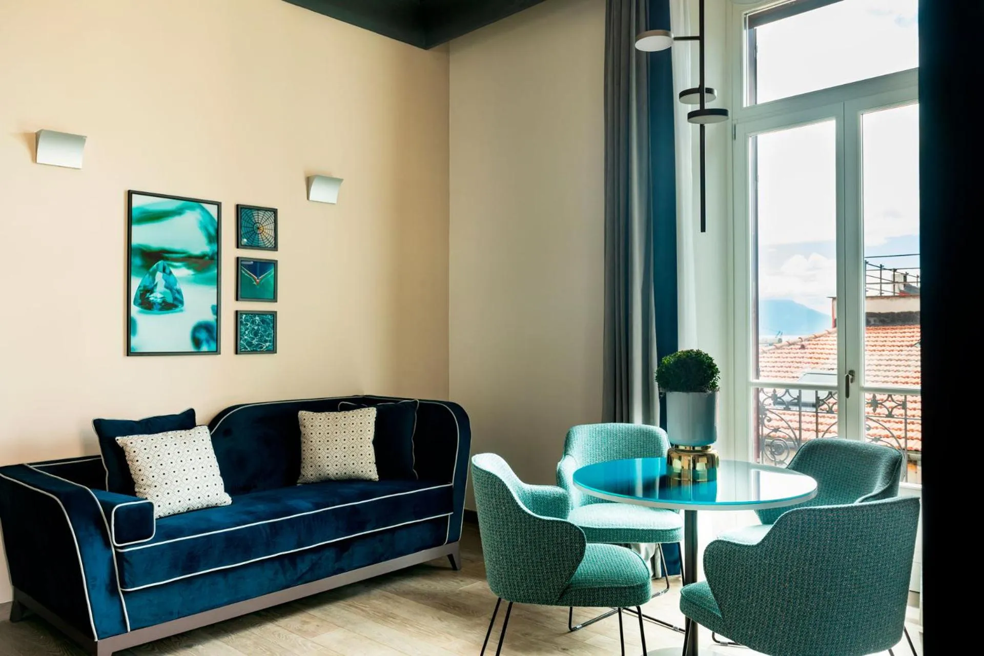 Living room in Amadomus Luxury Suites