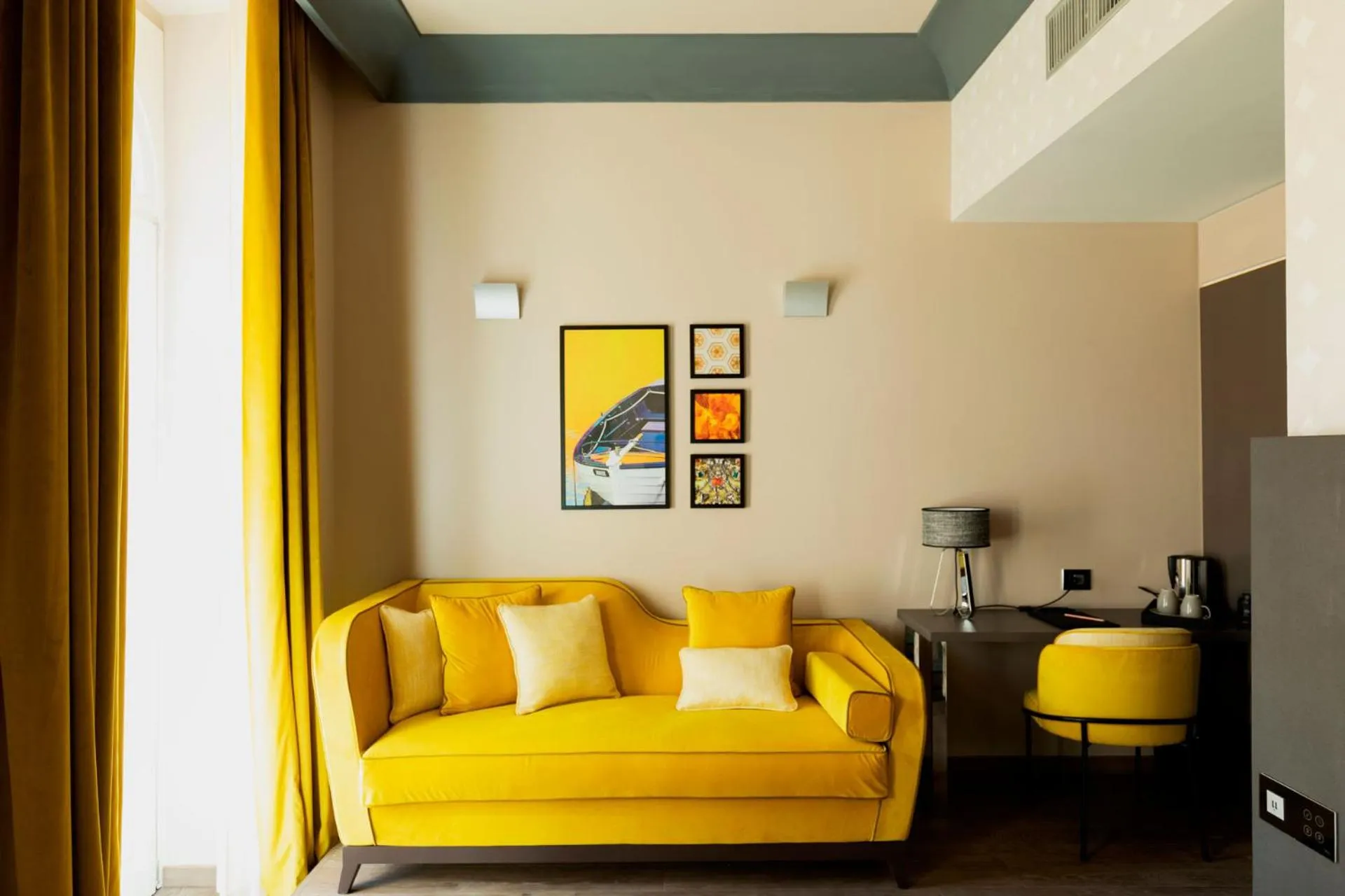 Living room in Amadomus Luxury Suites