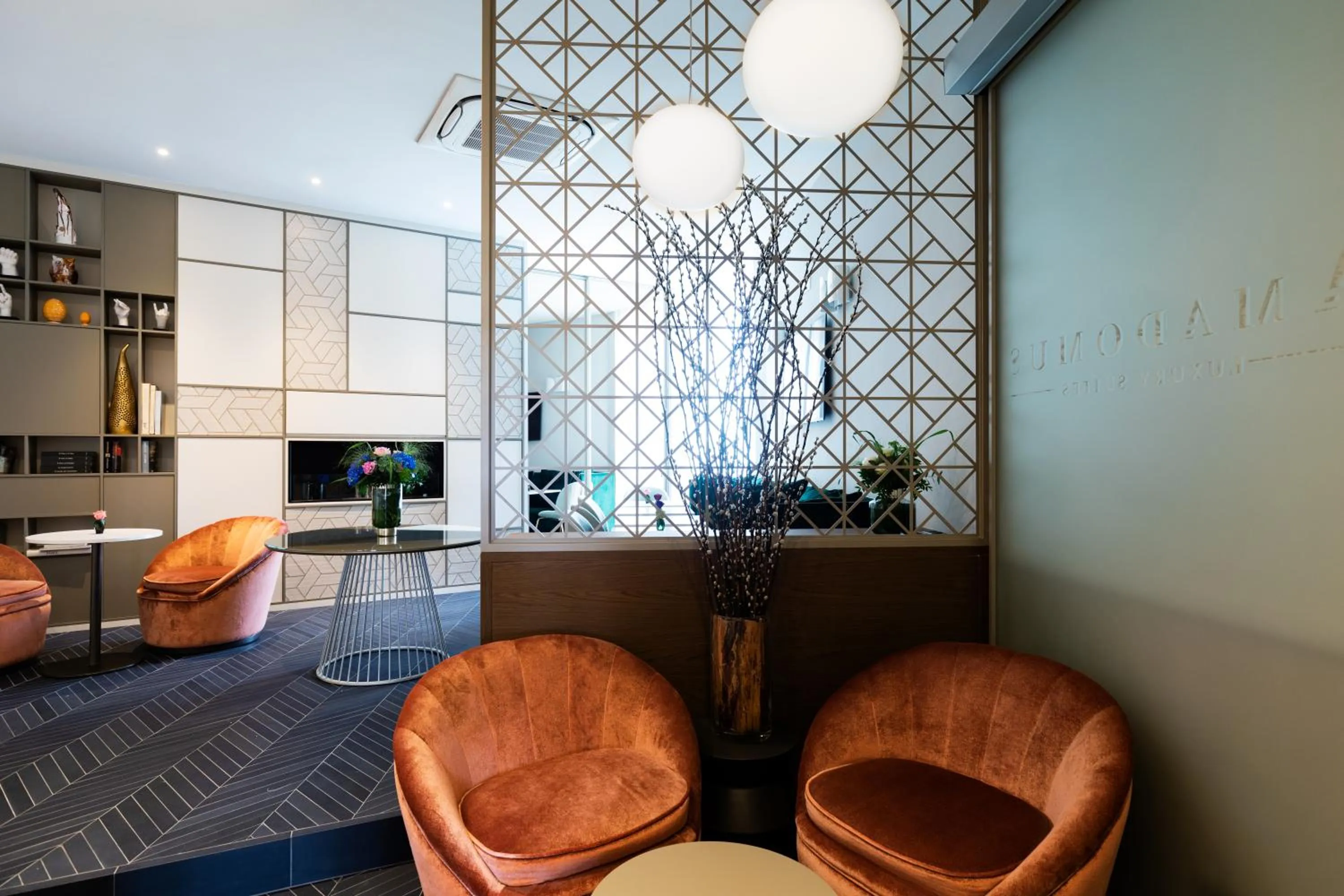 Living room in Amadomus Luxury Suites