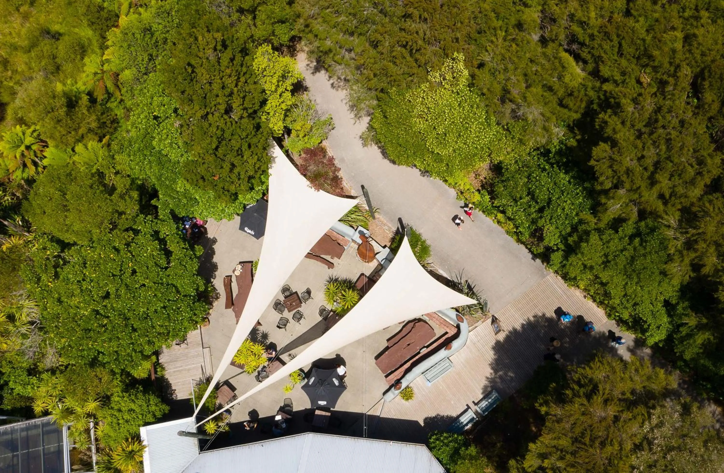 Patio in Awaroa Lodge