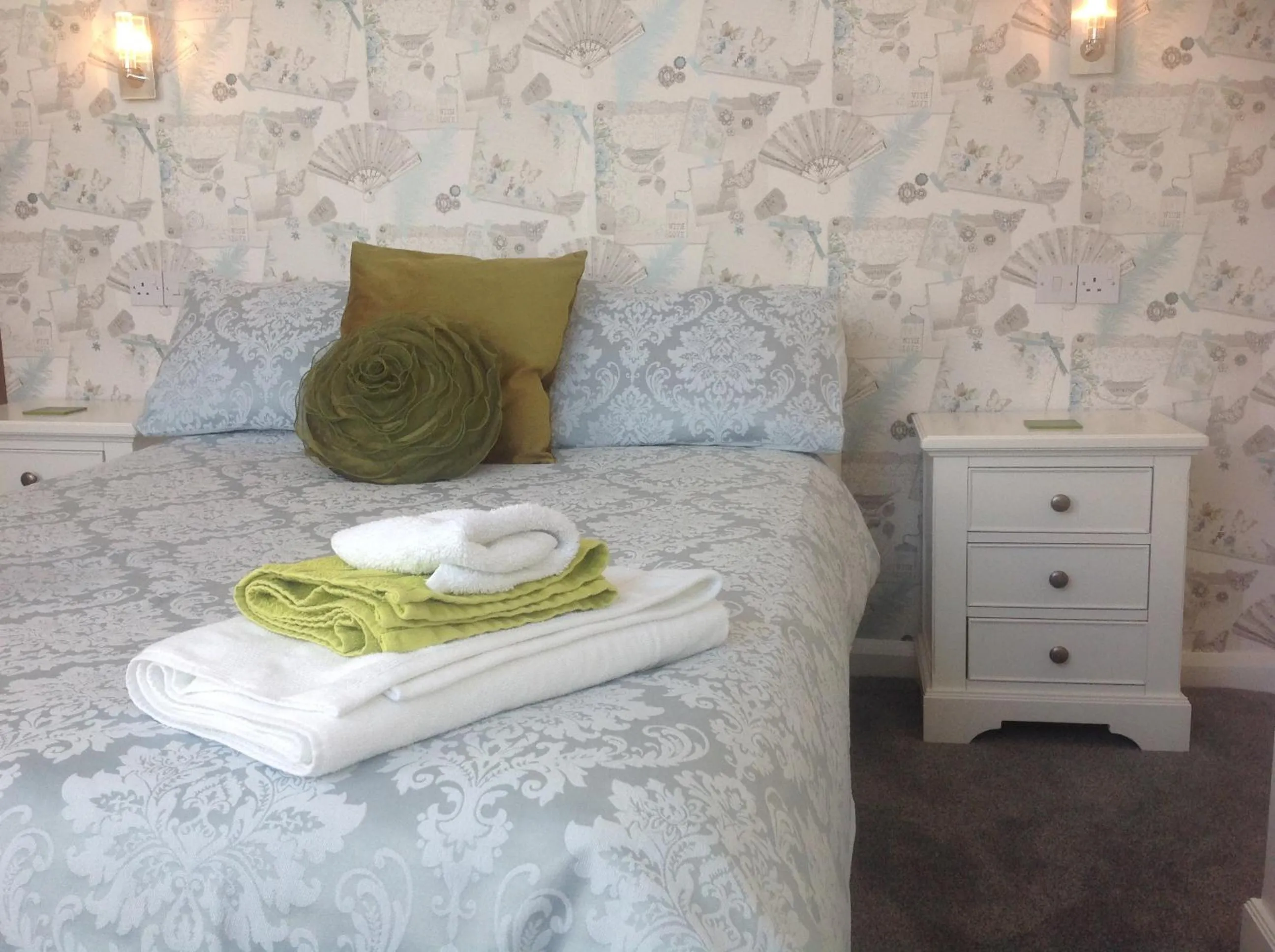 Decorative detail, Bed in Cleasewood Guest House