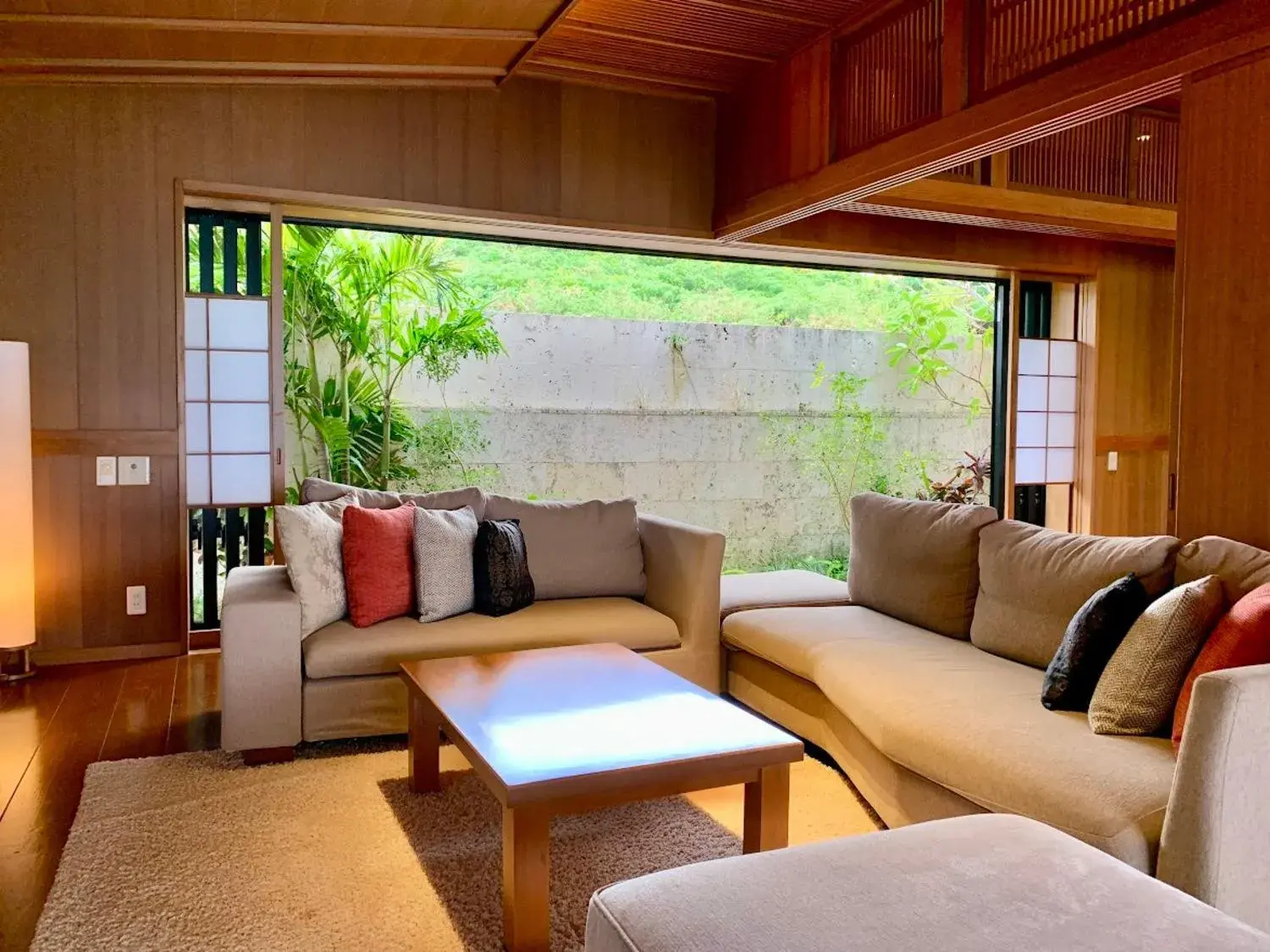 Living room in Hyakuna Garan Living room in Hyakuna Garan