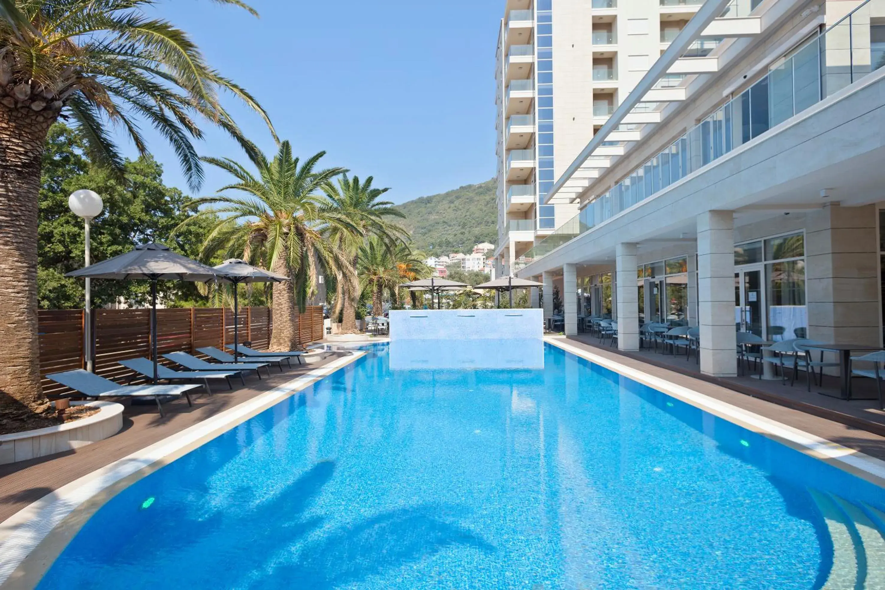Swimming pool in Hotel AMI Budva Petrovac Swimming pool in Hotel AMI Budva Petrovac