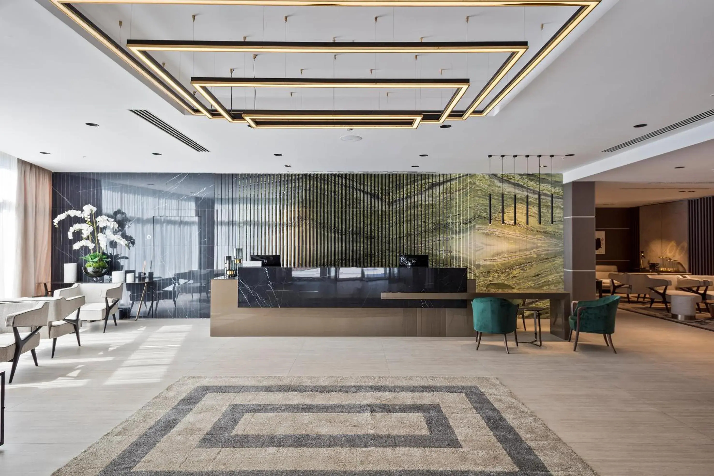 Lobby or reception in Hotel AMI Budva Petrovac Lobby or reception in Hotel AMI Budva Petrovac