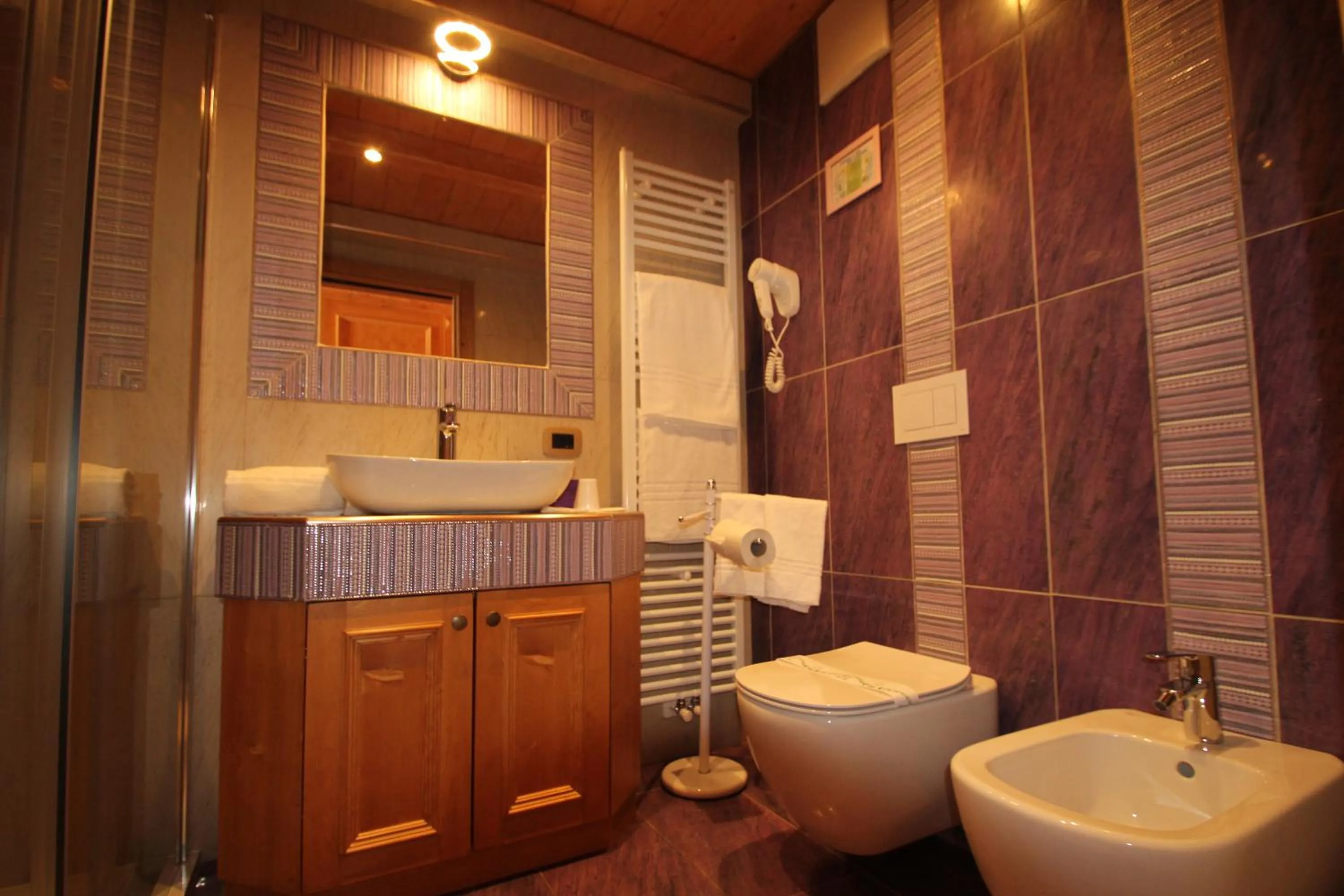 Bathroom in Hotel Residence Dahu