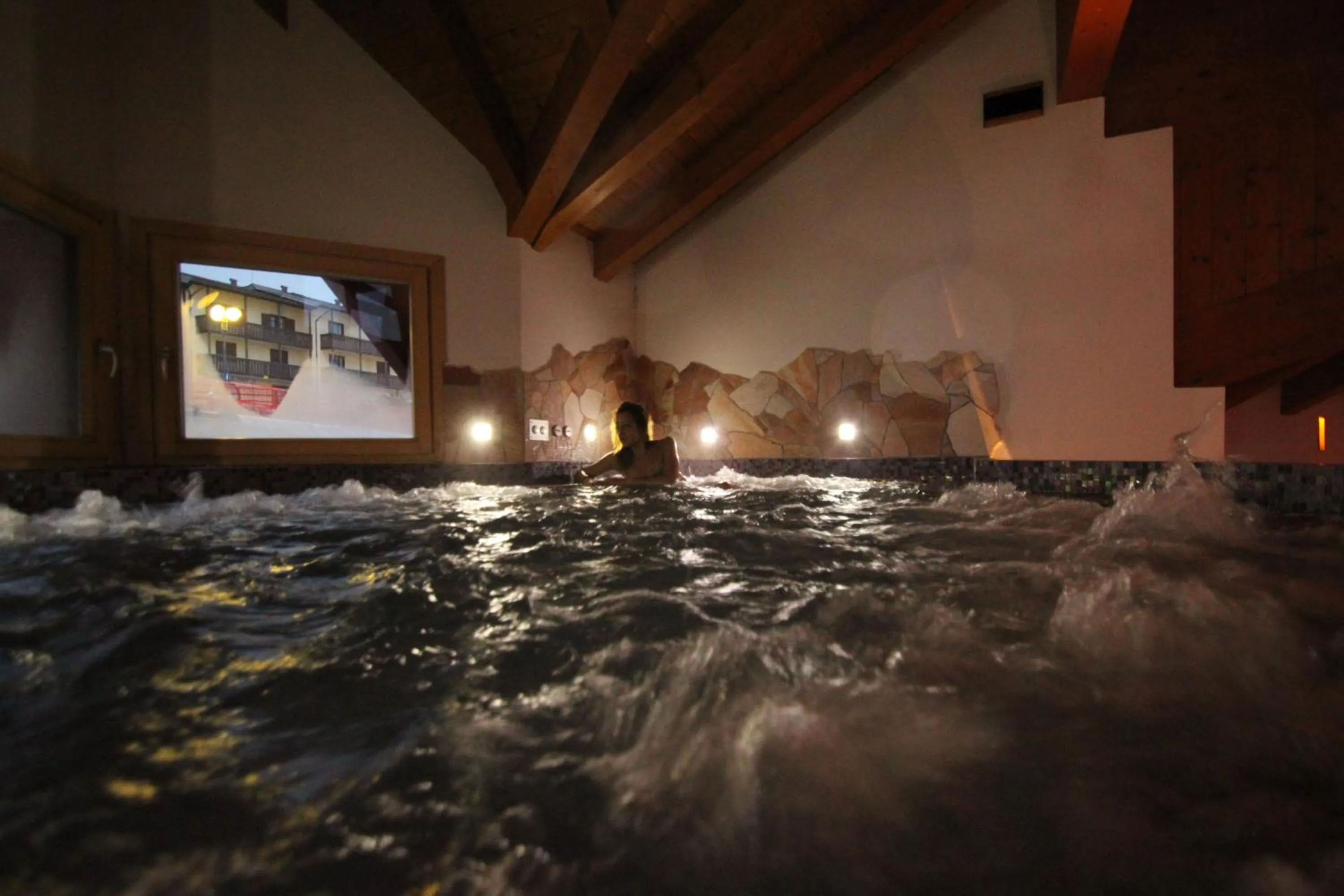 Swimming pool in Hotel Residence Dahu
