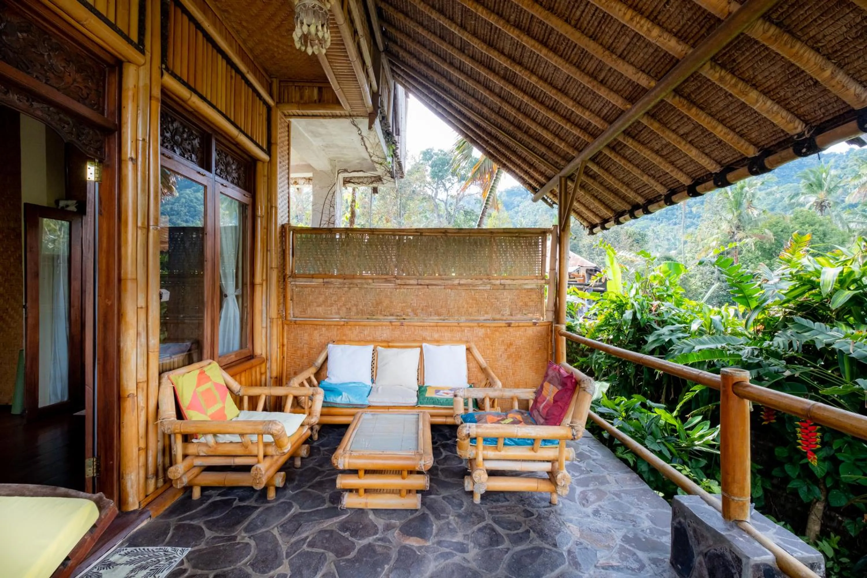 Seating area in Villa Manuk