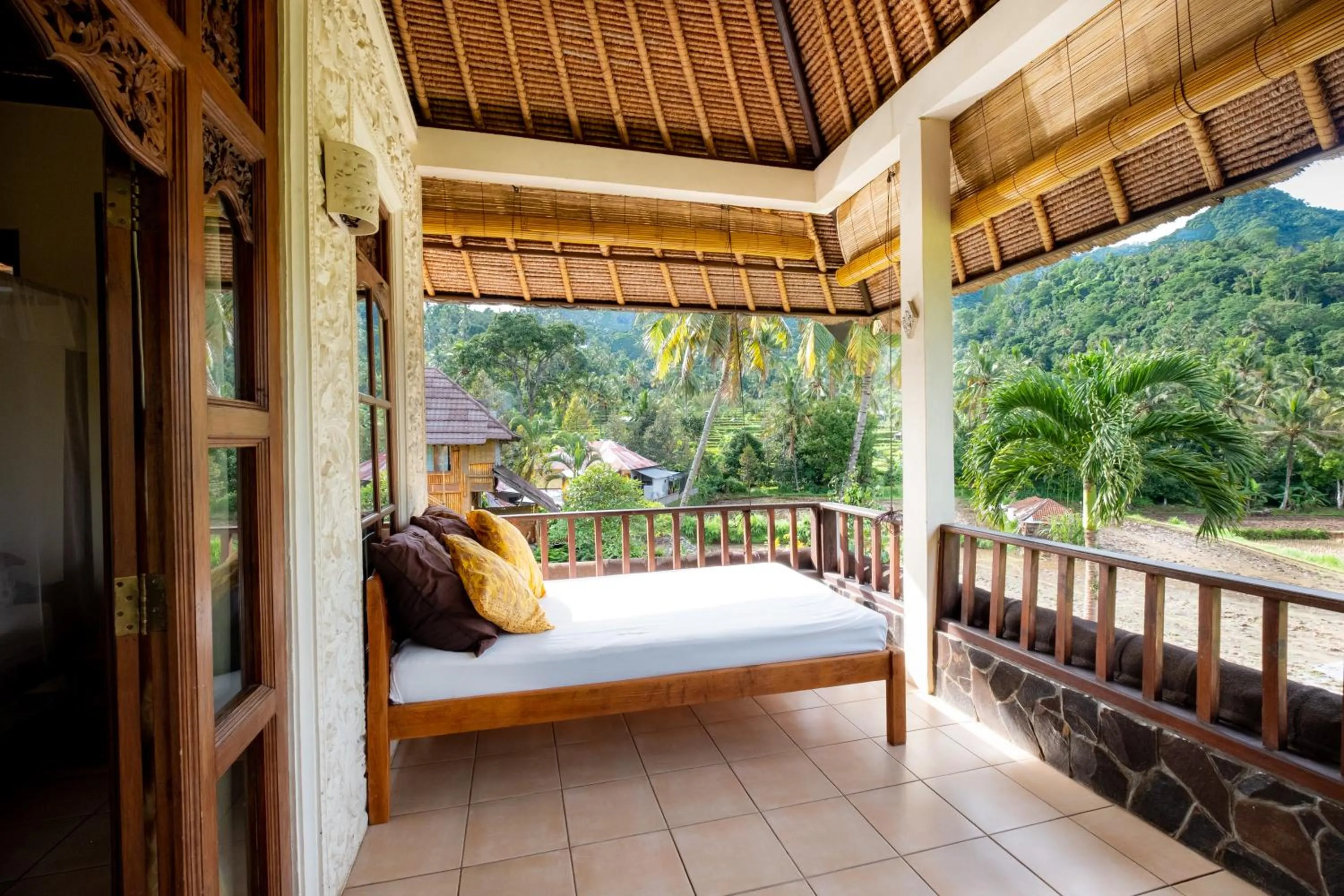 Natural landscape, Bed in Villa Manuk