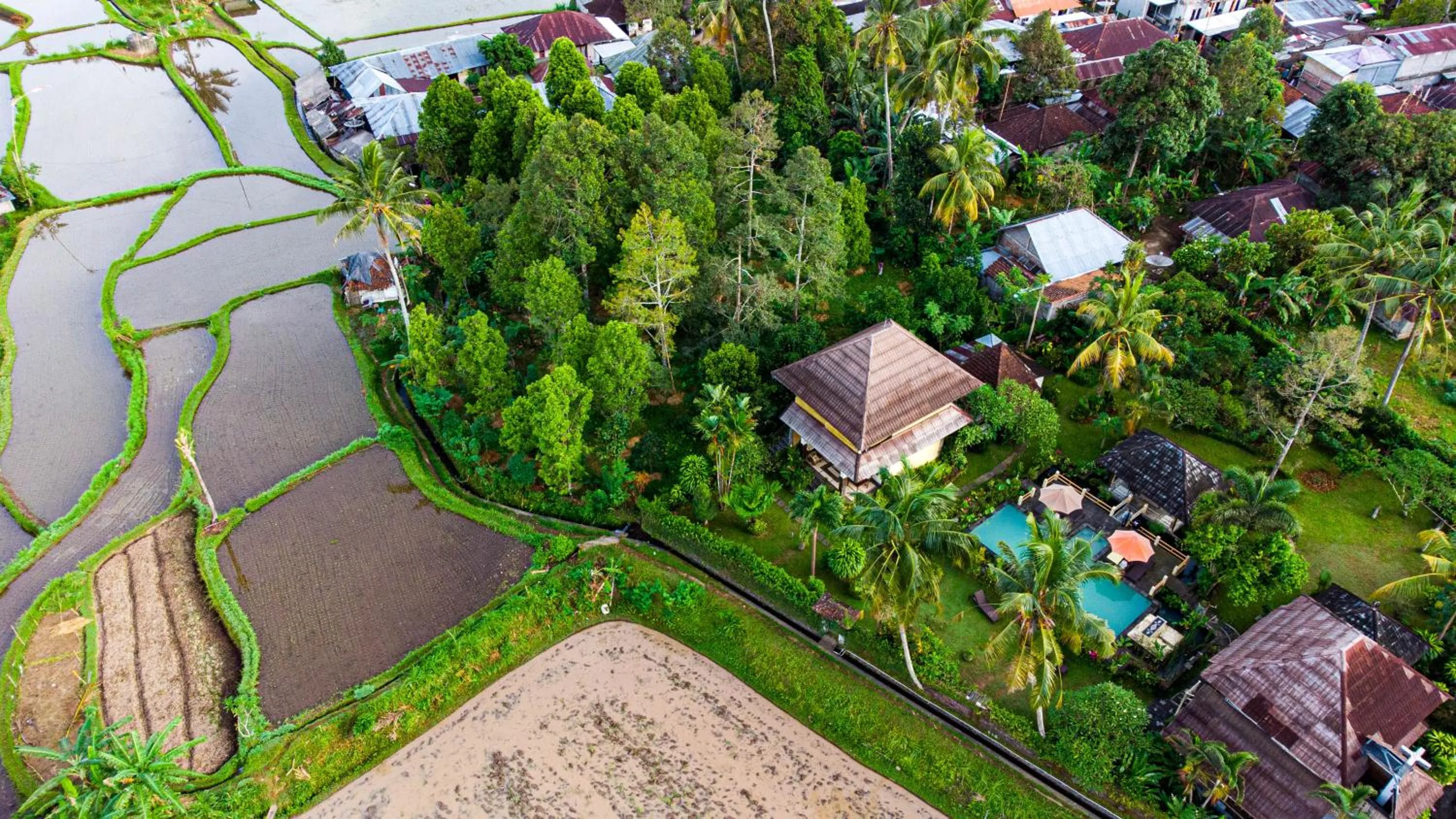 Natural landscape in Villa Manuk