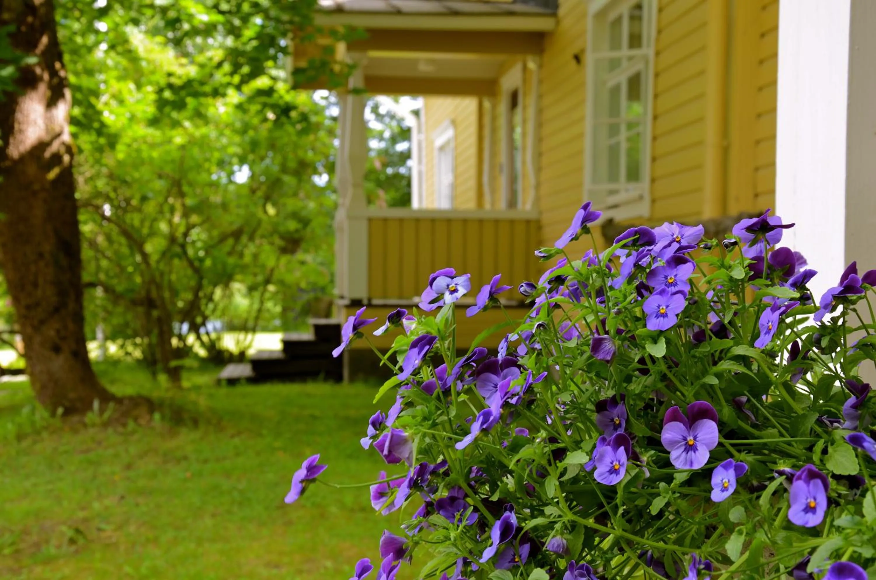 Quiet street view in Ahlströmin Ruukki Noormarkku