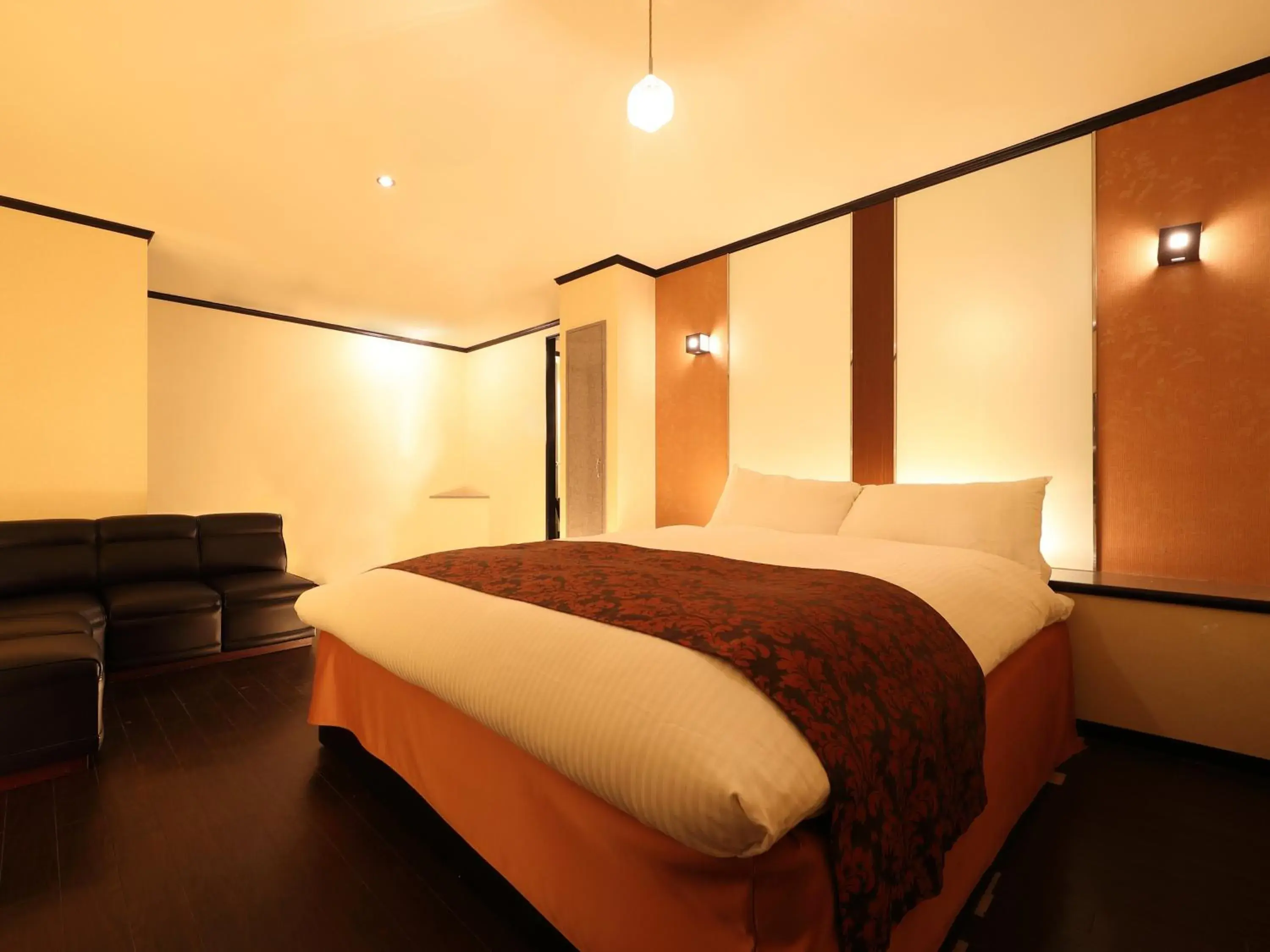 Bed in Hotel Fine Garden Nara Horai Bed in Hotel Fine Garden Nara Horai