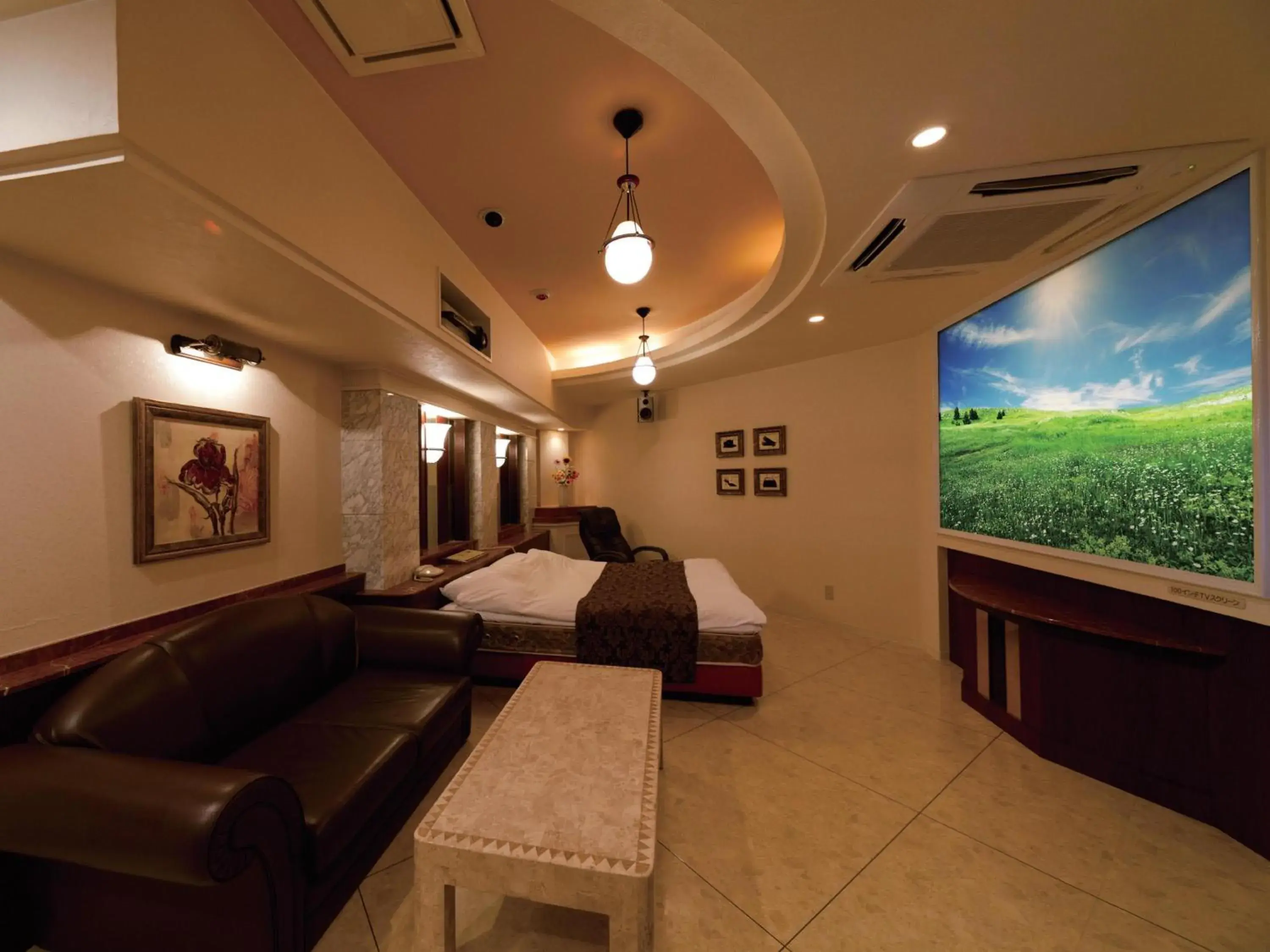 TV and multimedia, Bed in Hotel Fine Garden Nara Horai TV and multimedia, Bed in Hotel Fine Garden Nara Horai