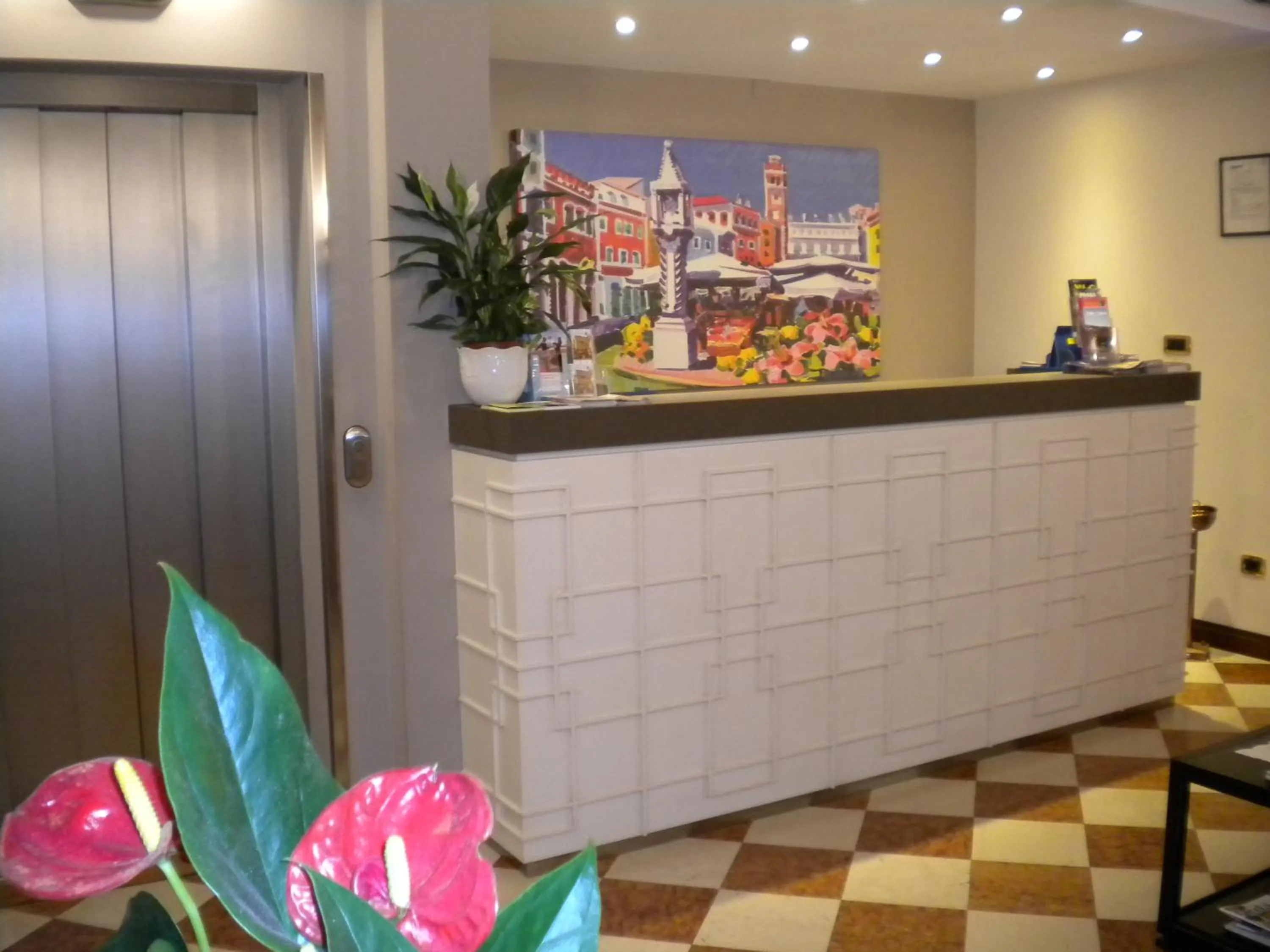 Lobby or reception in Hotel Aurora