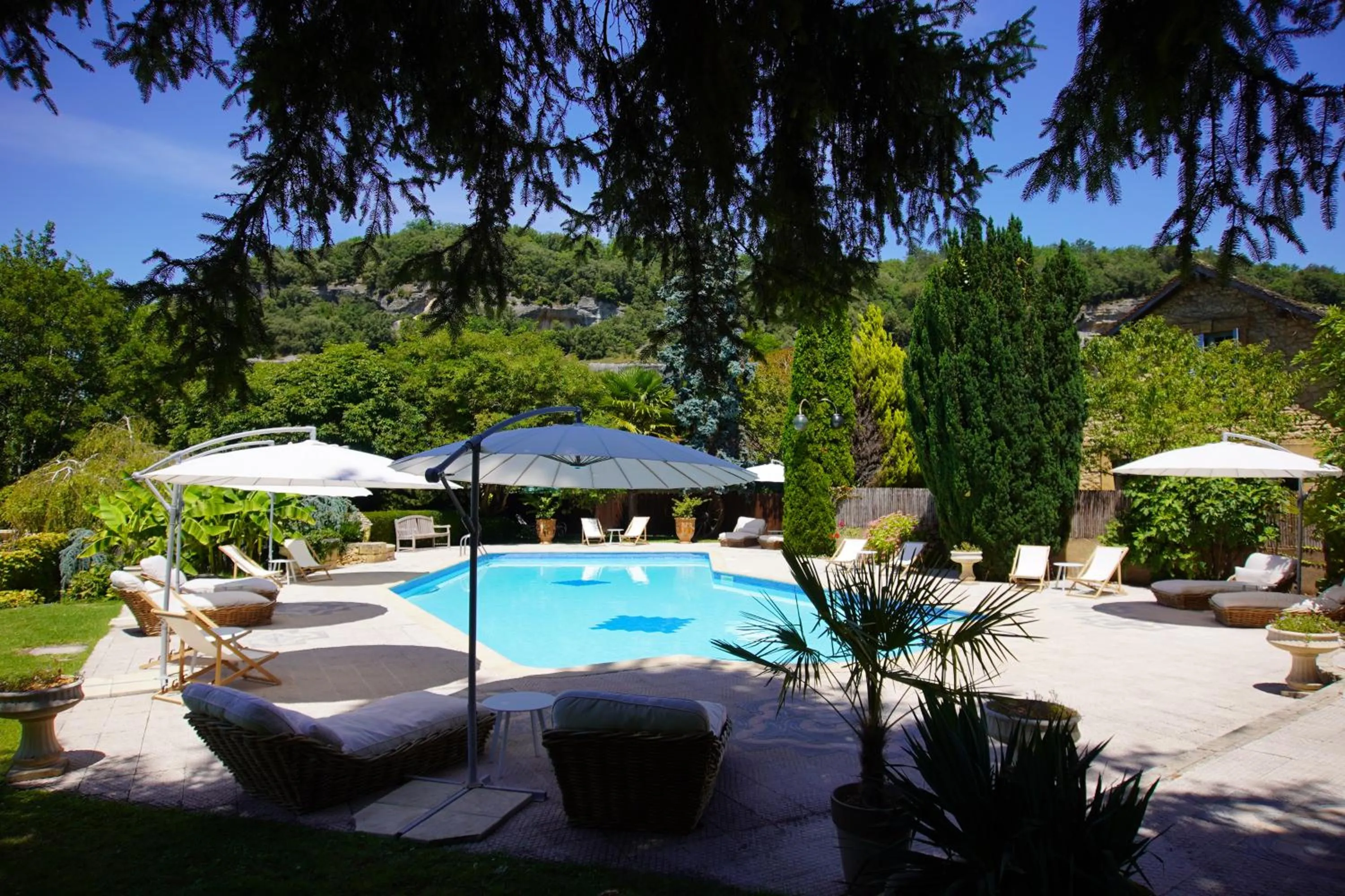 Swimming pool in Hotel Restaurant Le Centenaire