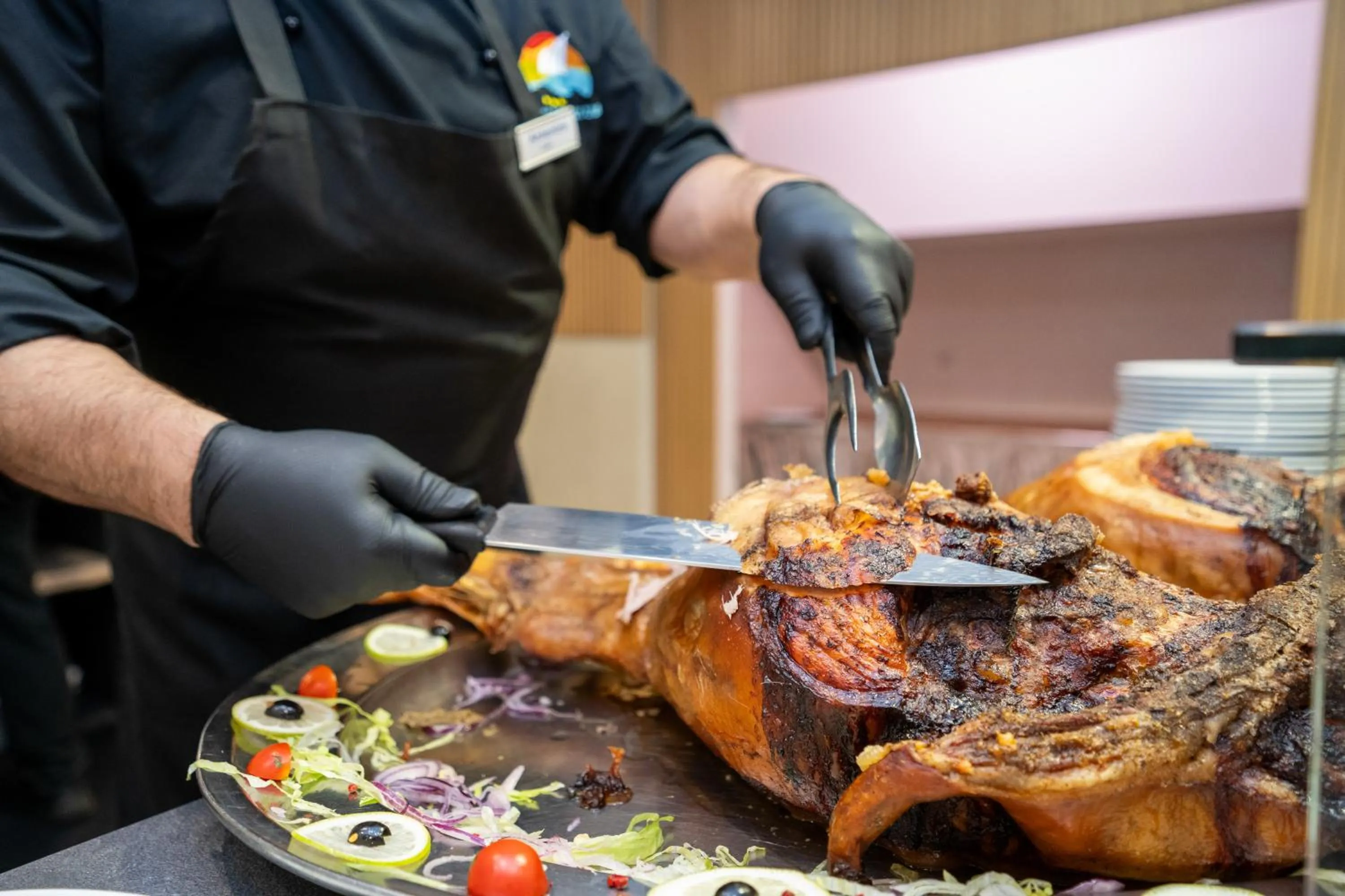 Restaurant/places to eat in Hotel Villaggio Roller Club
