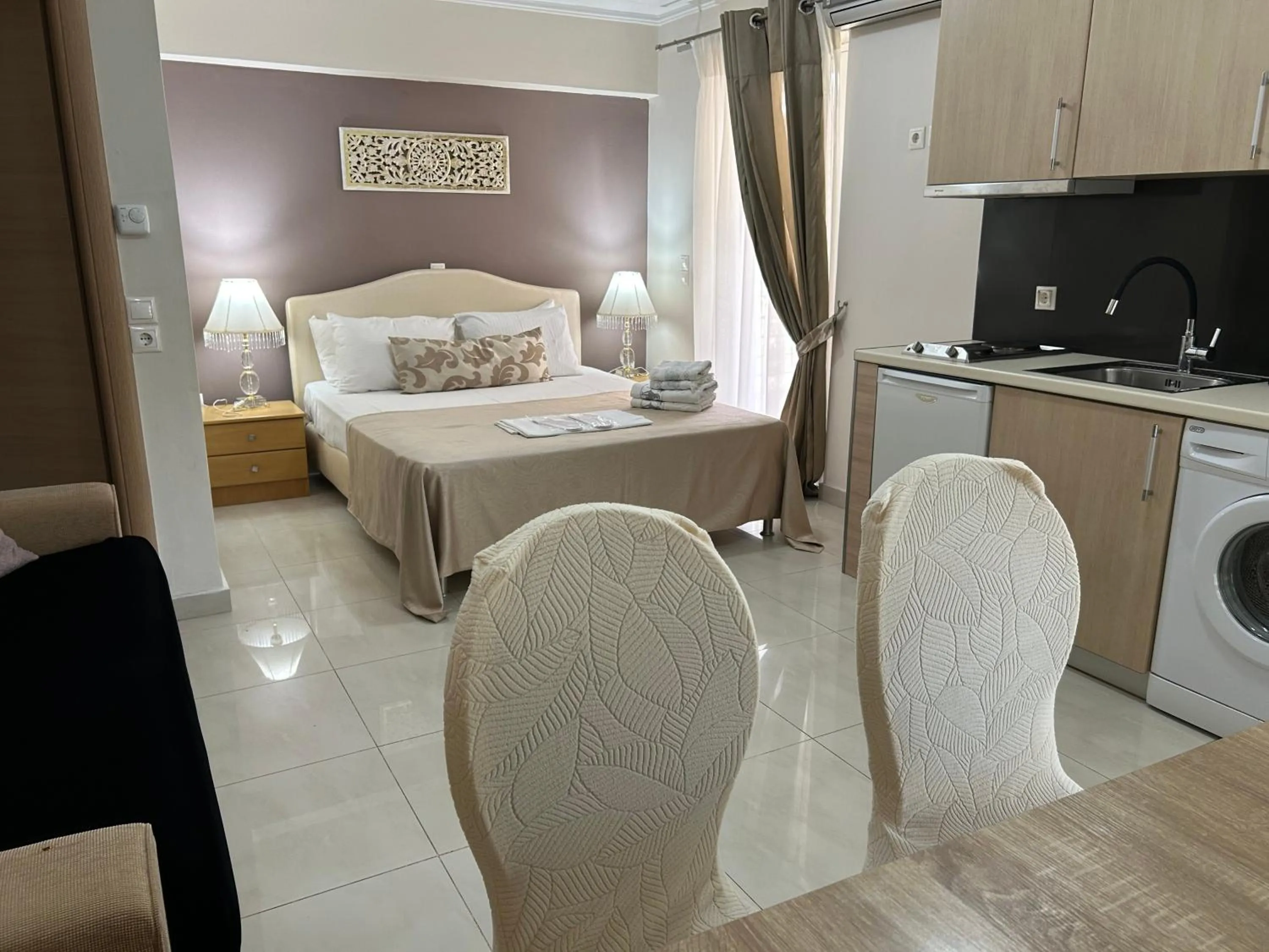 Bed in Palataki Residence