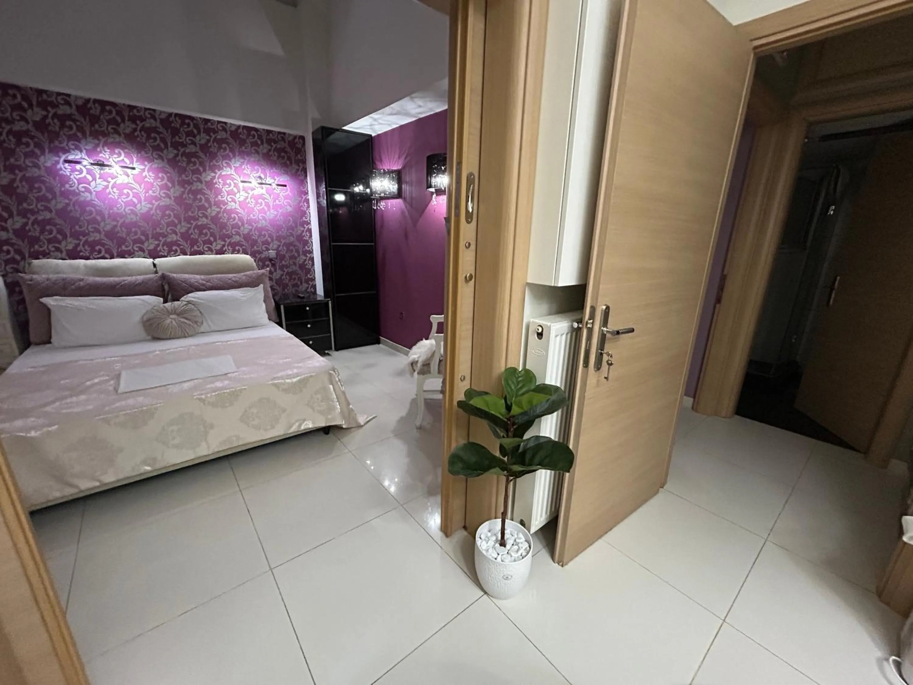 Bed in Palataki Residence