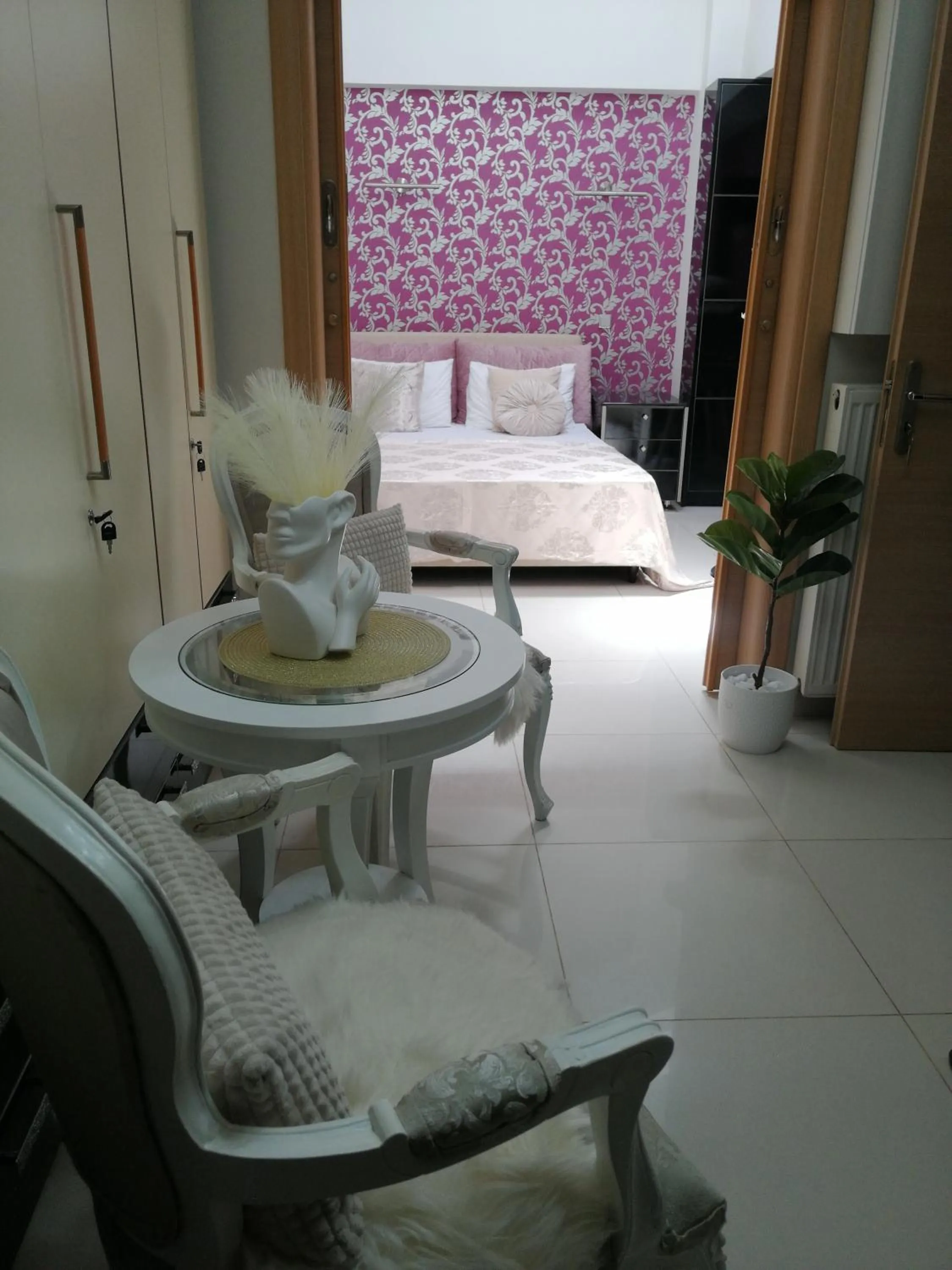 Bed in Palataki Residence