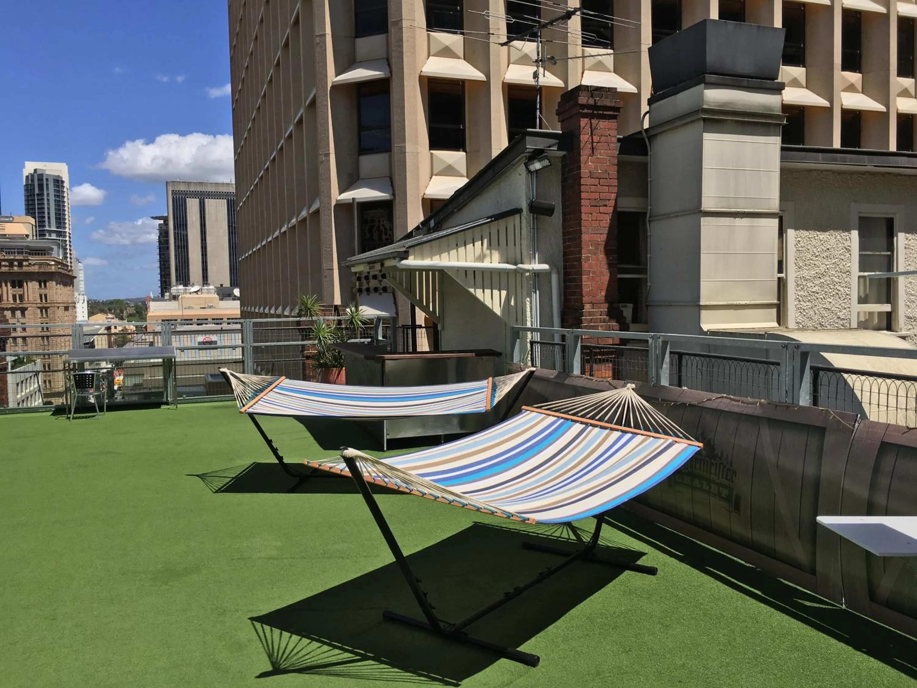 Balcony/Terrace, Property Building in Nomads Brisbane Hostel