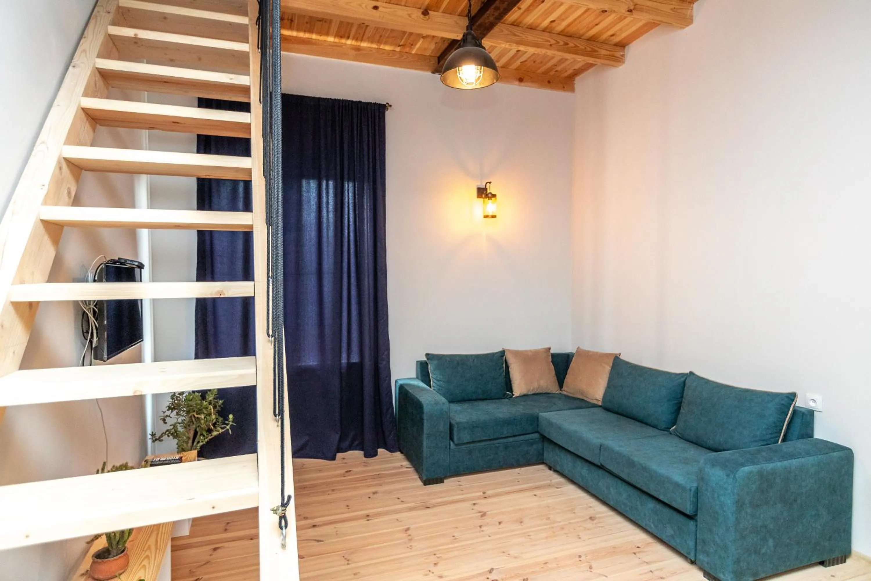 Seating area in Giorgi's apartment