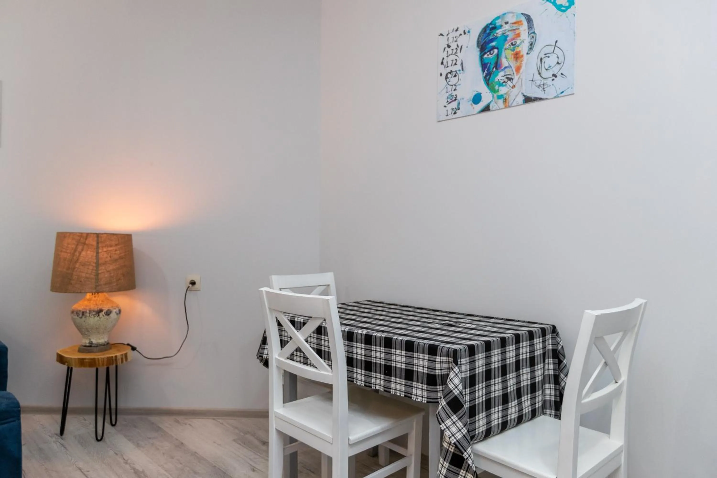 Dining area in Giorgi's apartment