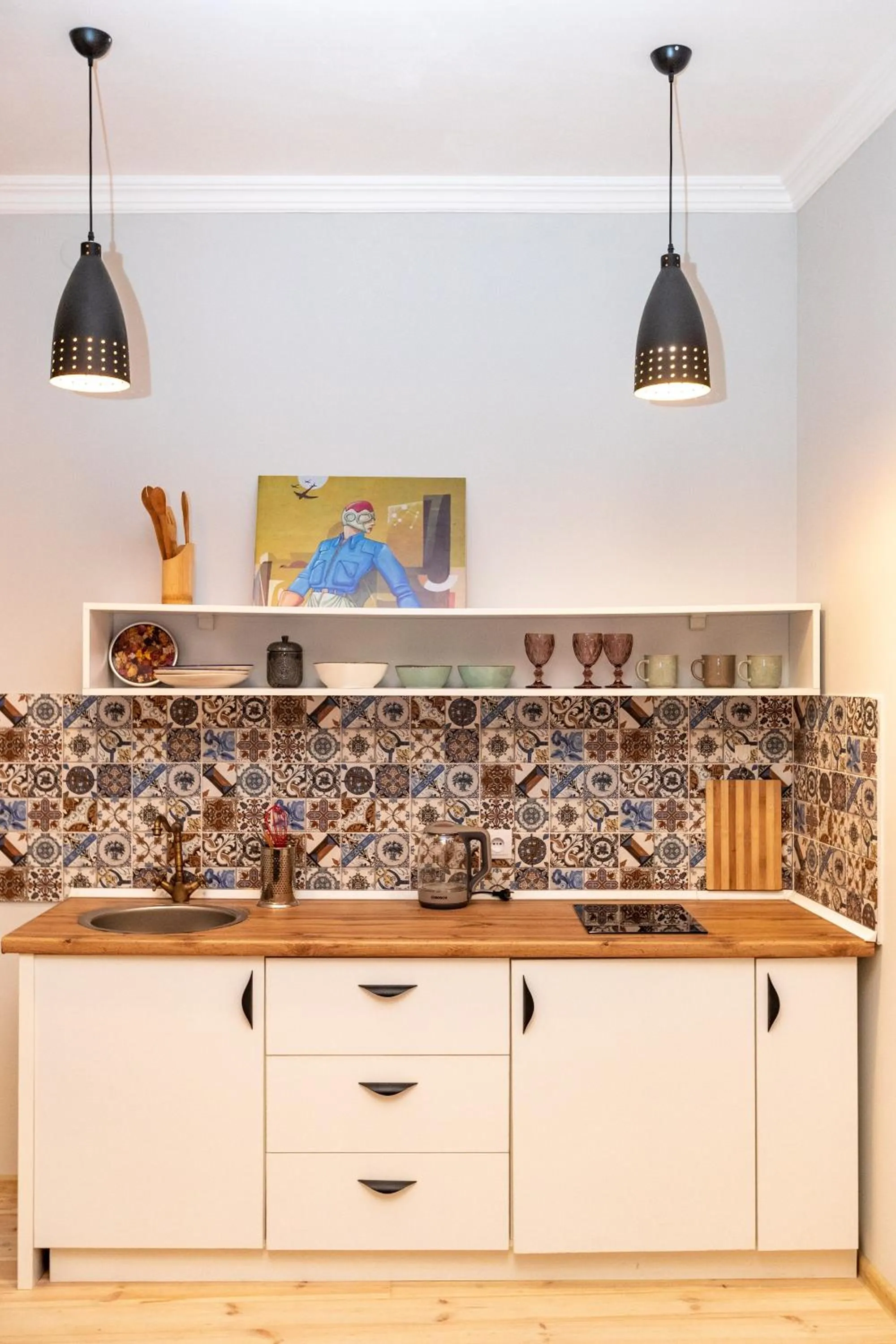 Kitchen or kitchenette in Giorgi's apartment