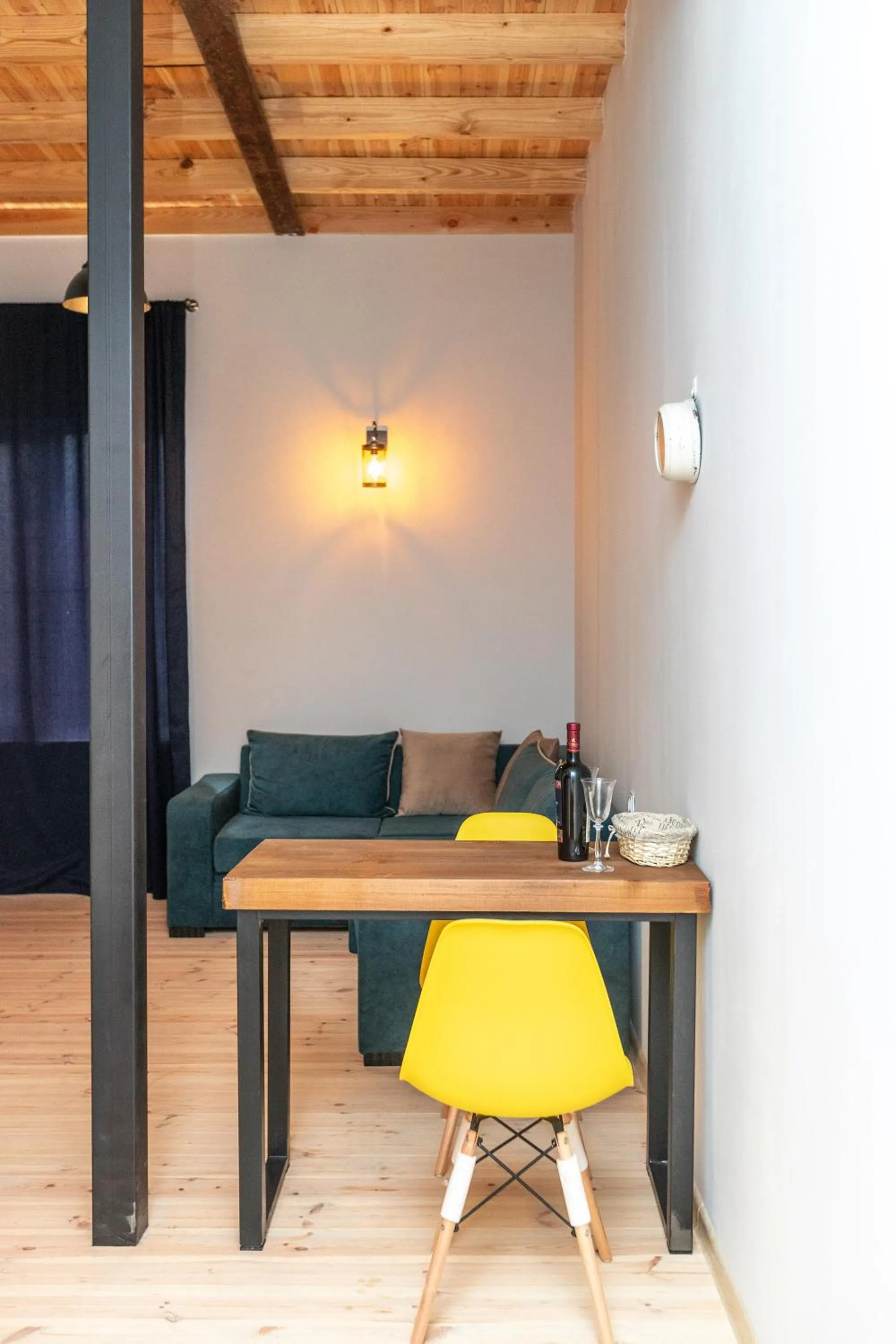 Seating area in Giorgi's apartment